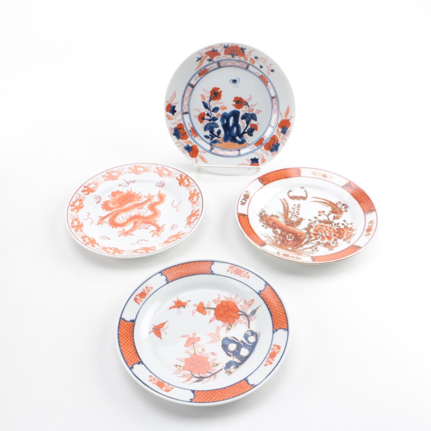 Vintage Hand-painted Chinese Porcelain Plates