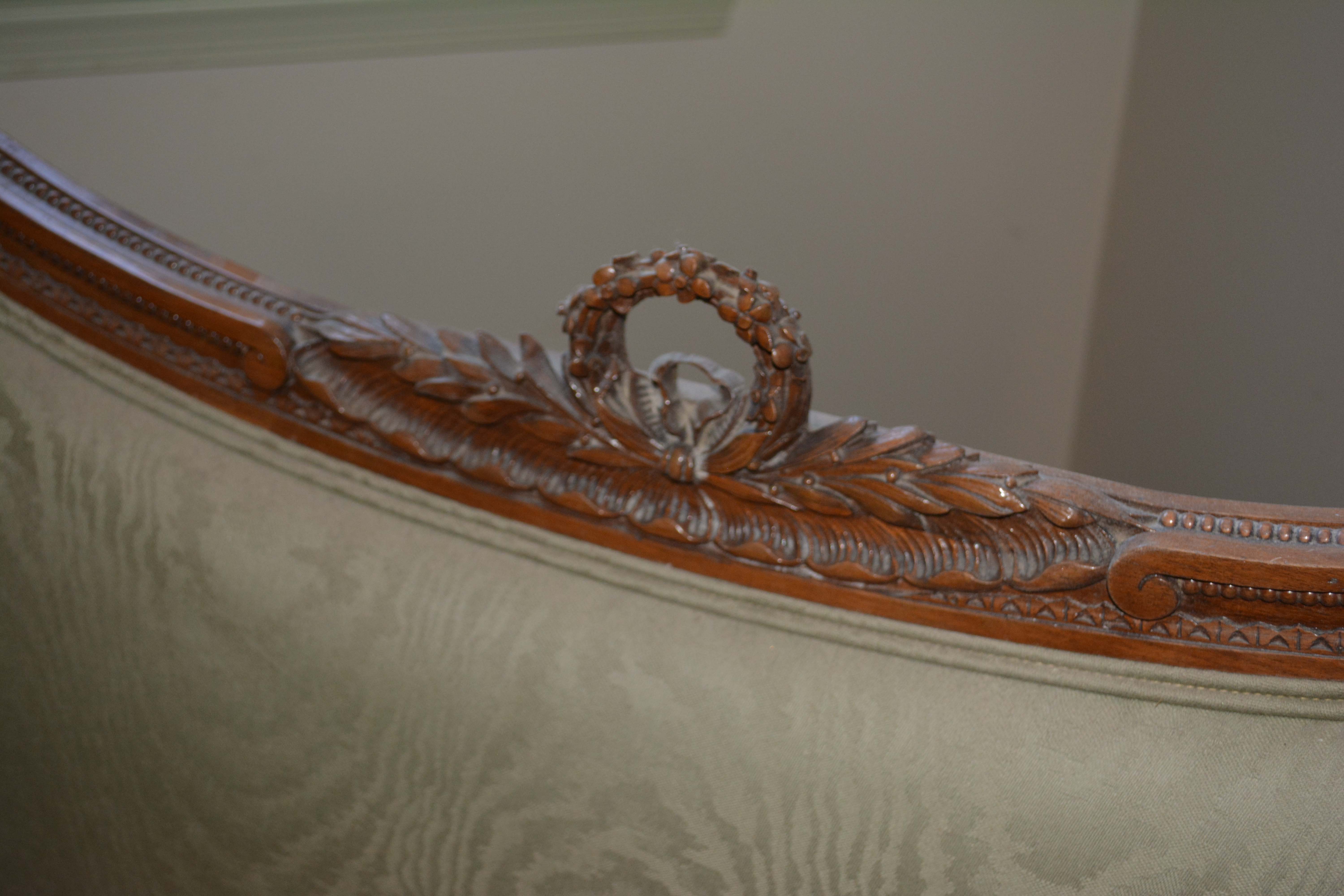 Louis XVI Style Upholstered Canapé