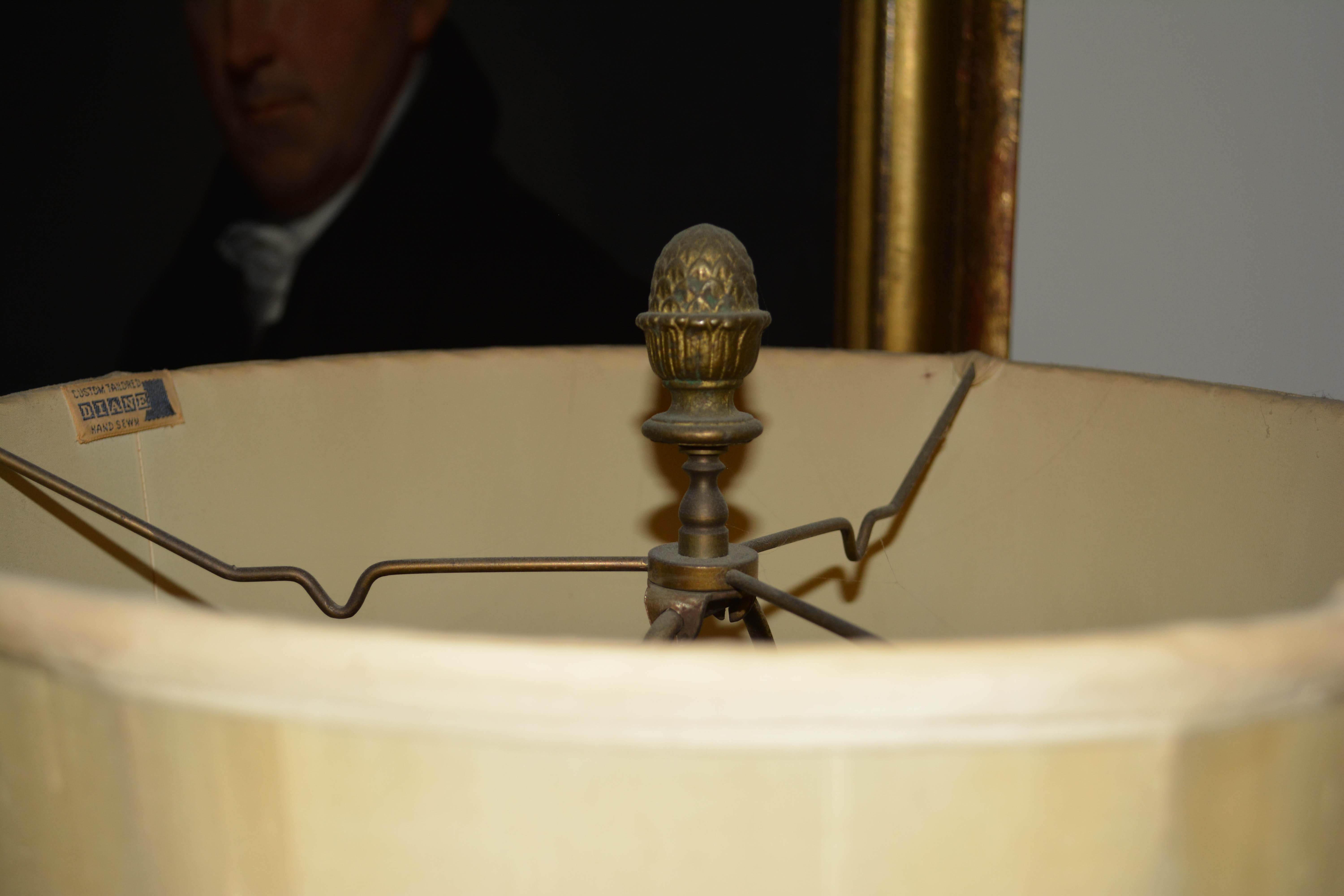 Vintage Cobalt and Gold Urn Table Lamp