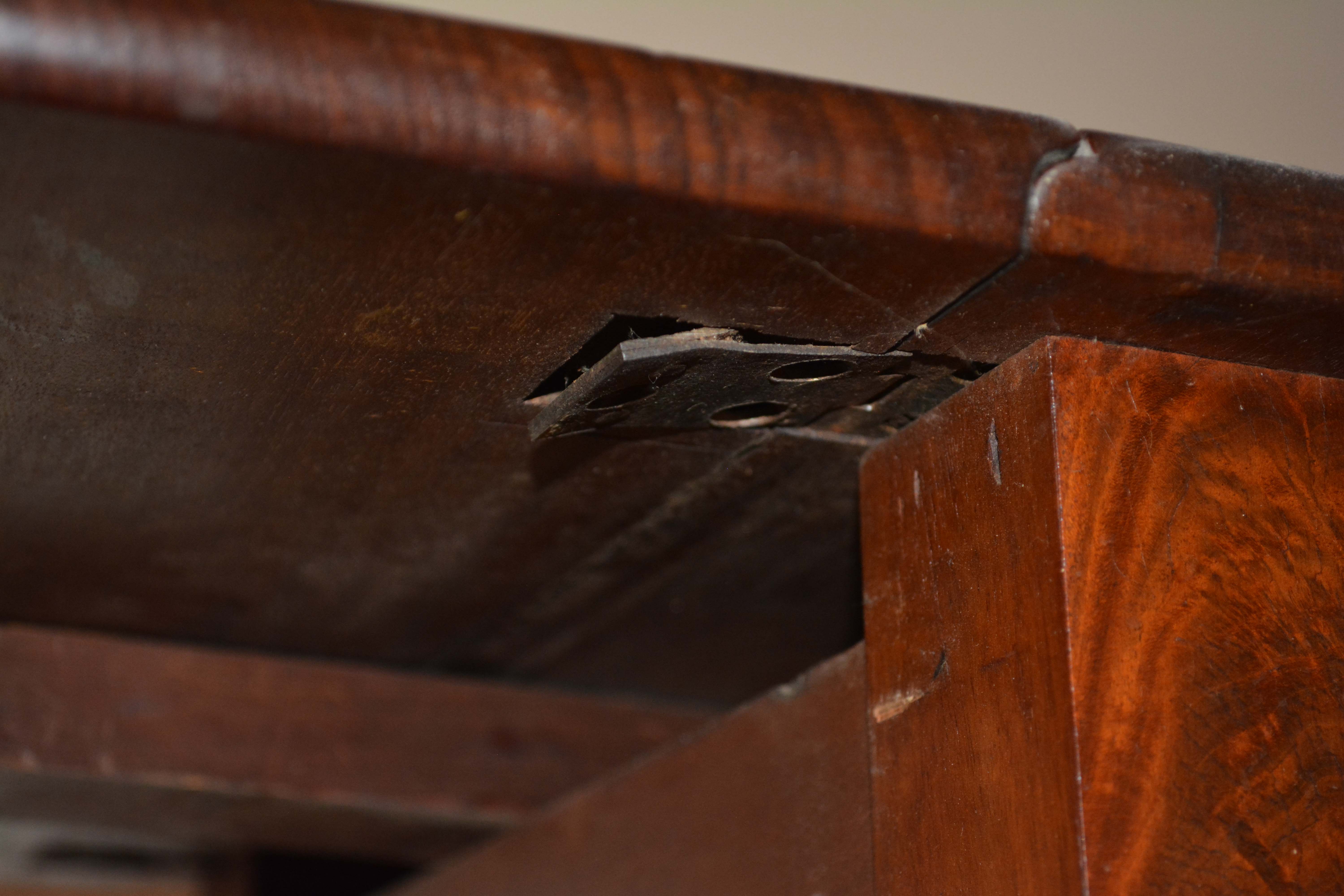 Antique American Empire Mahogany Worktable