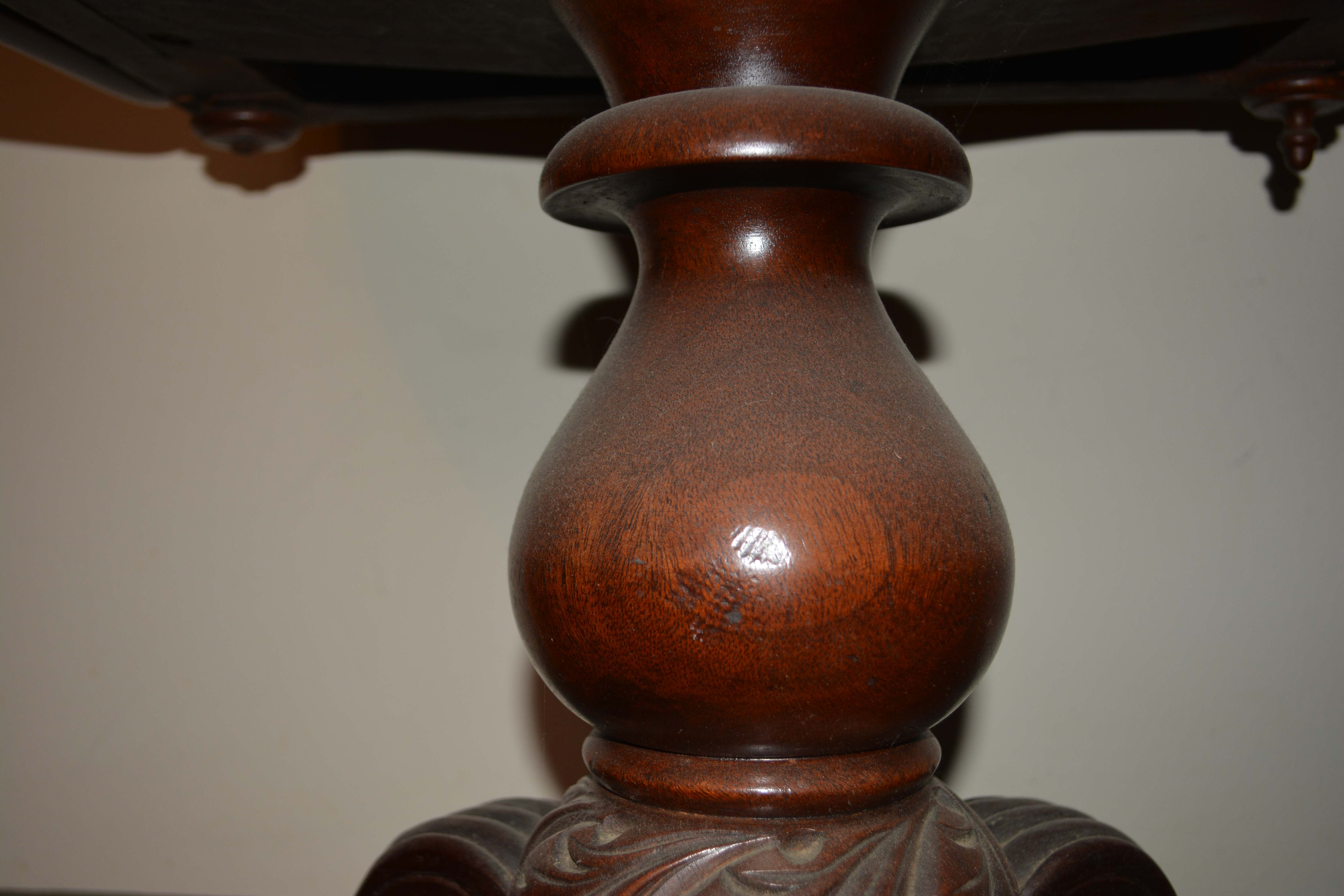 Antique American Empire Mahogany Worktable