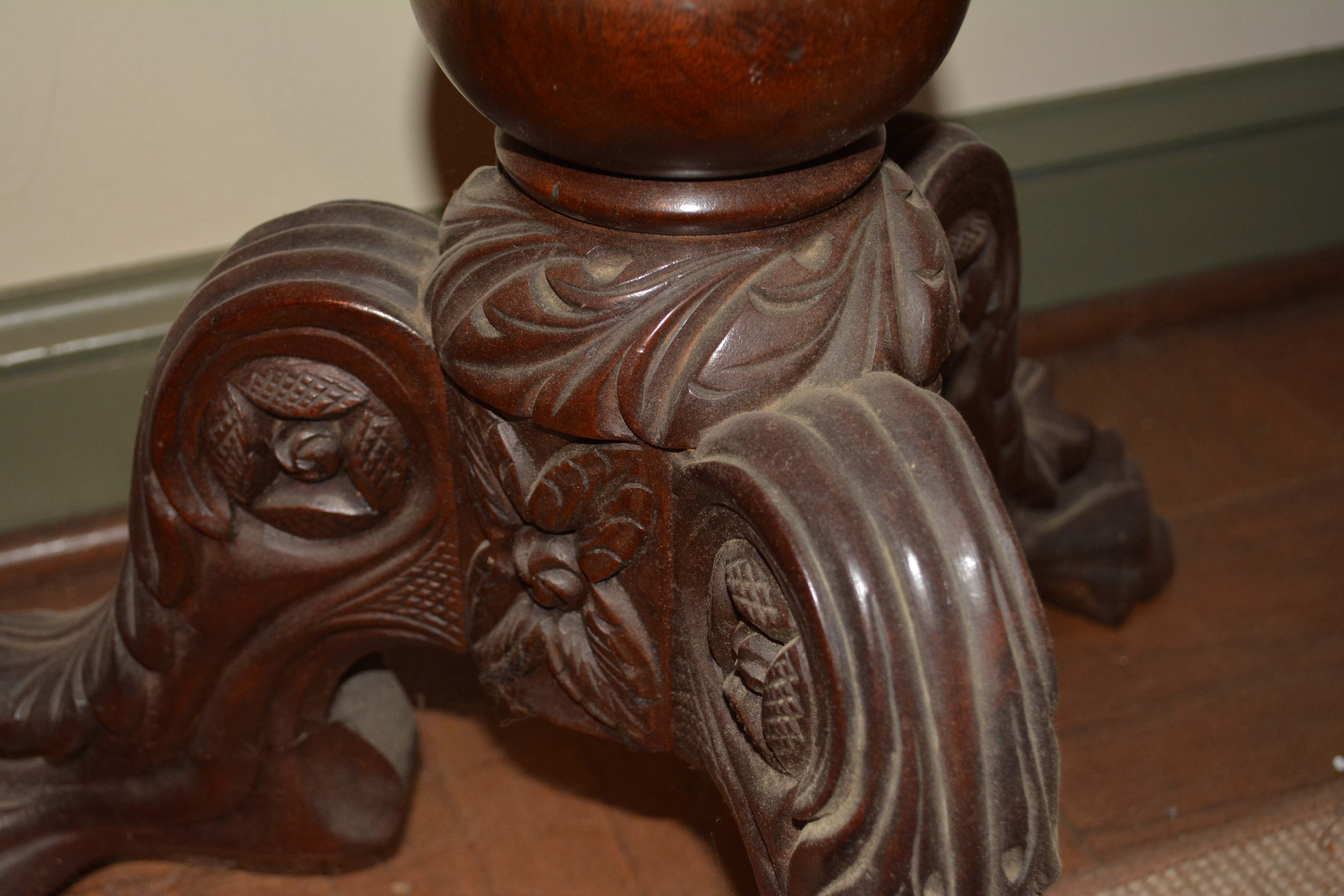 Antique American Empire Mahogany Worktable