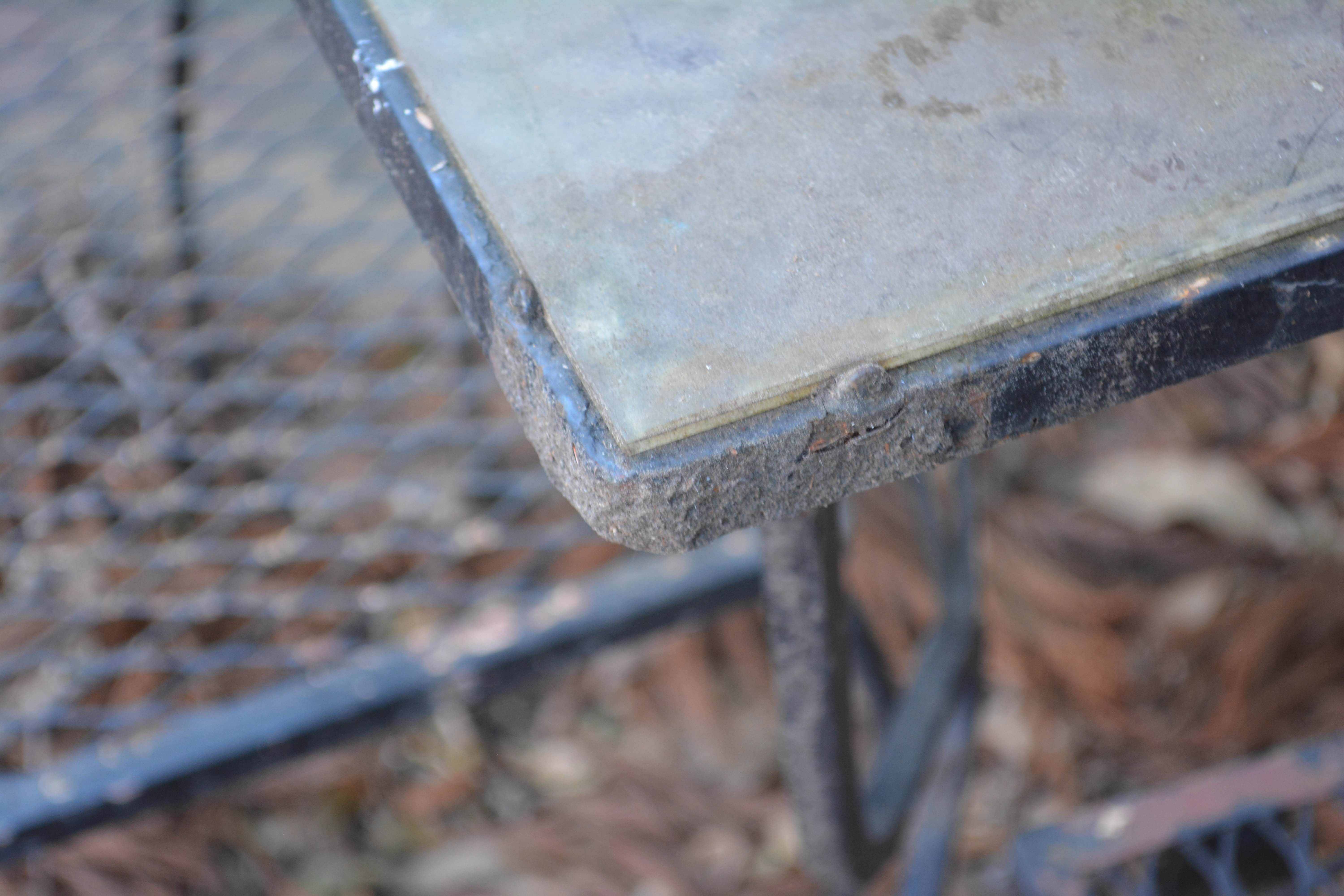Outdoor Dining Set Including Table and Six Chairs