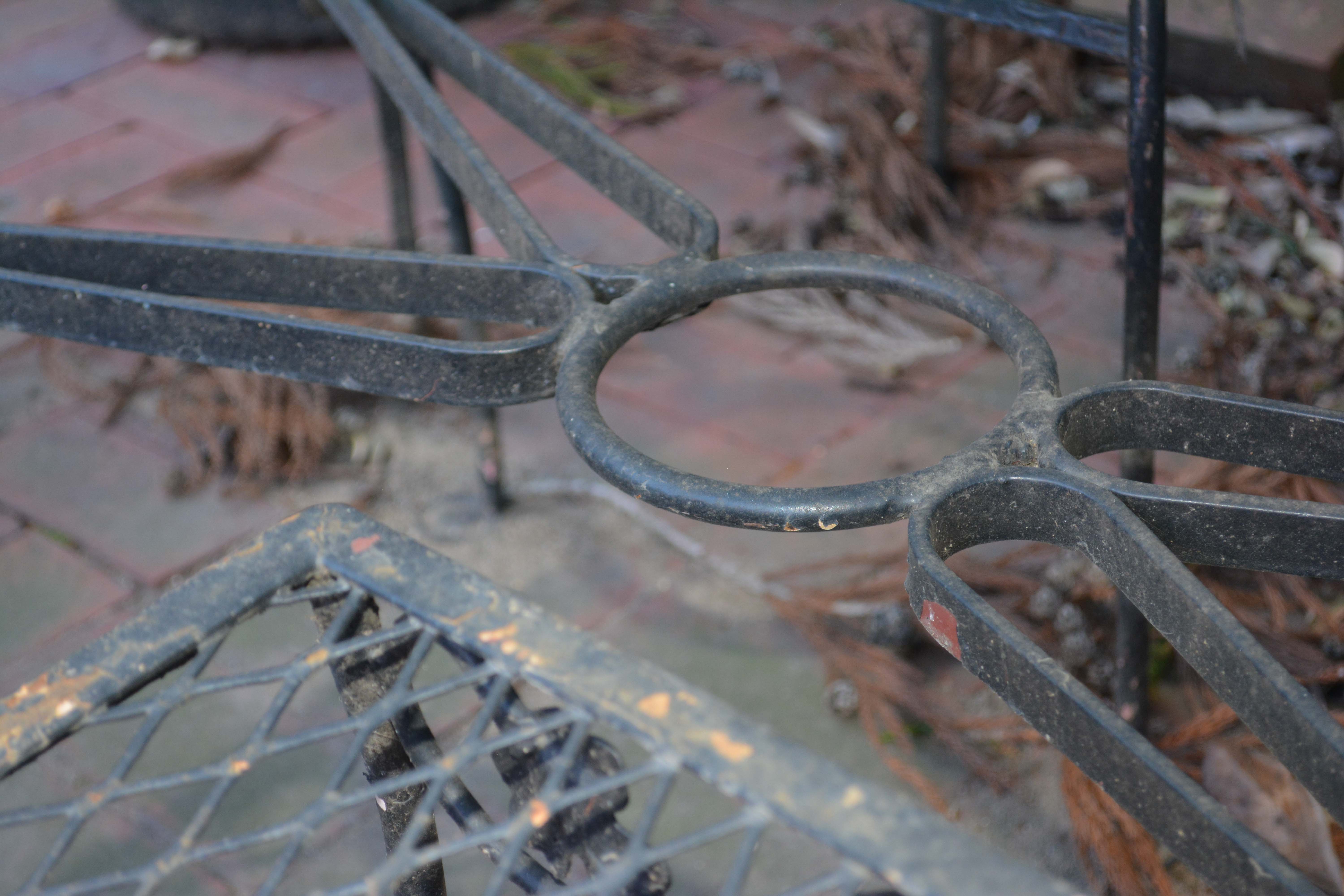 Outdoor Dining Set Including Table and Six Chairs