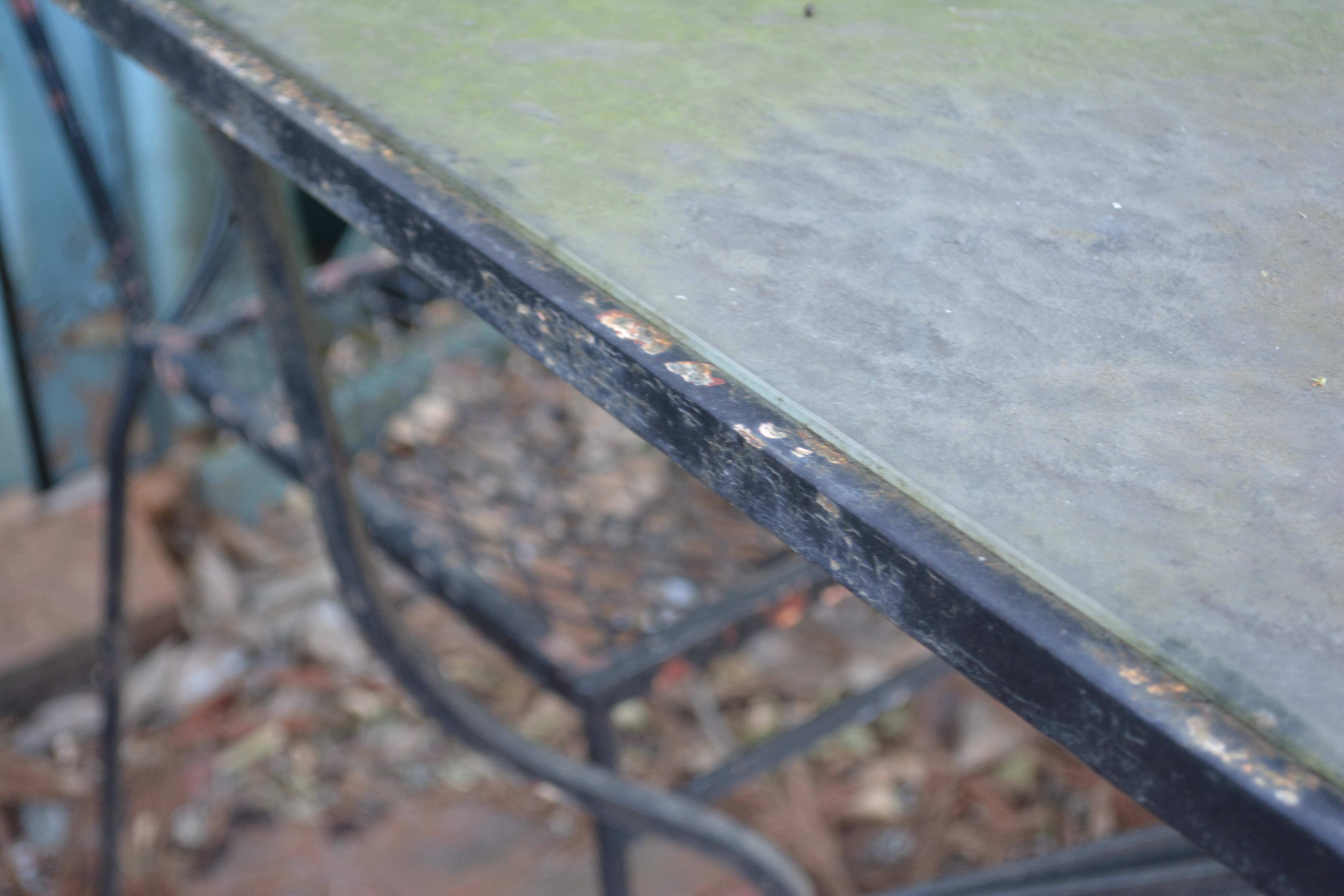 Outdoor Dining Set Including Table and Six Chairs