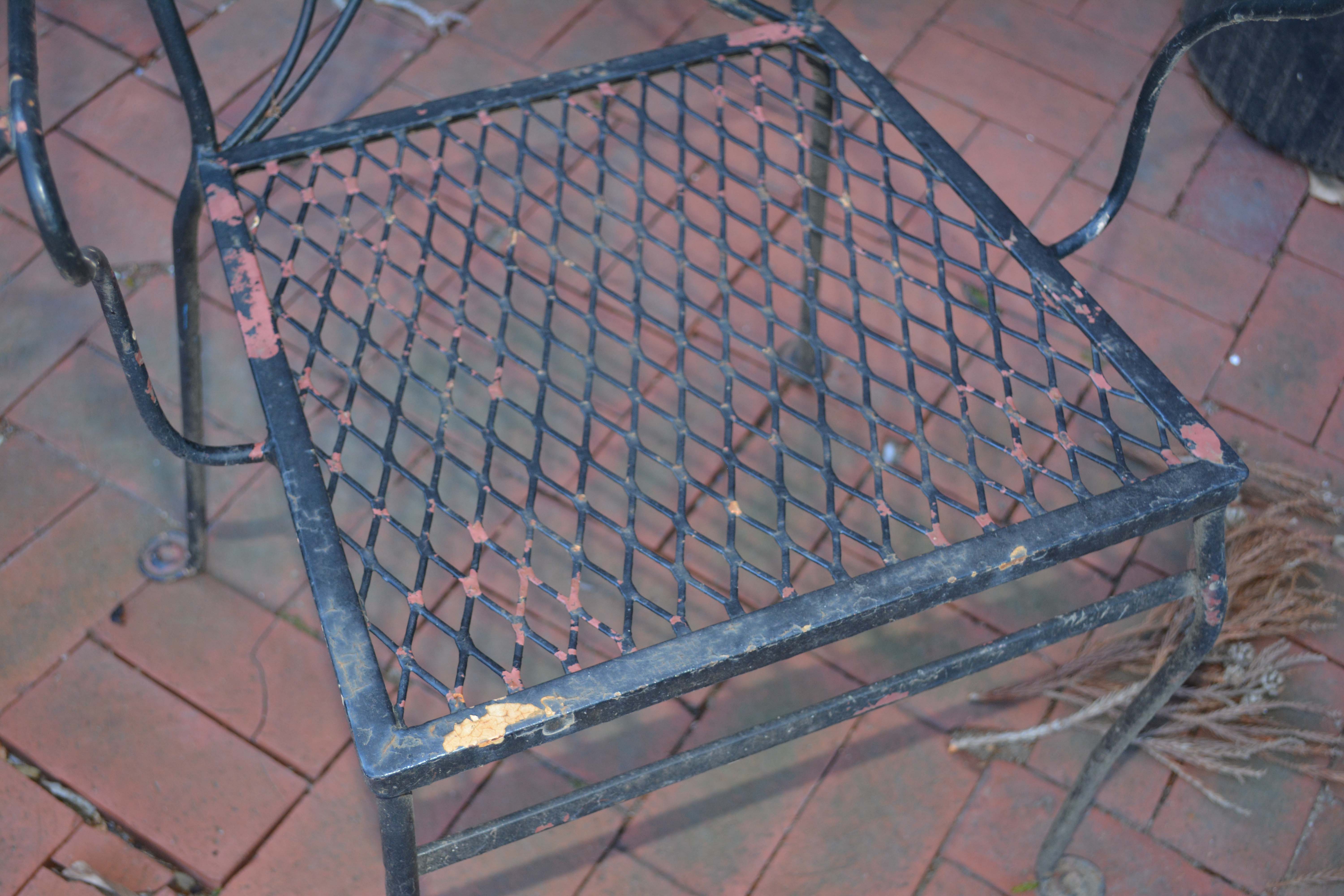 Outdoor Dining Set Including Table and Six Chairs