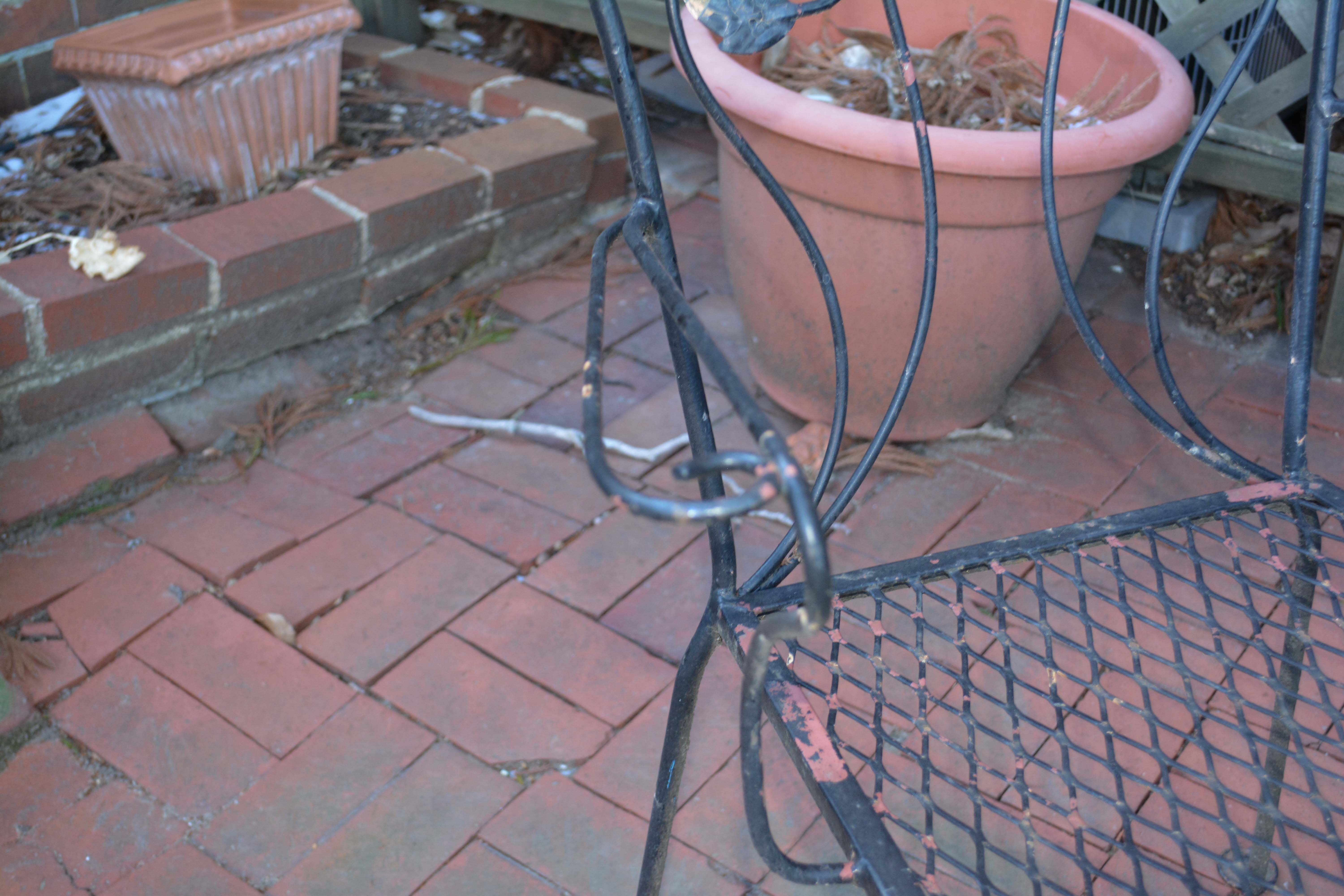Outdoor Dining Set Including Table and Six Chairs