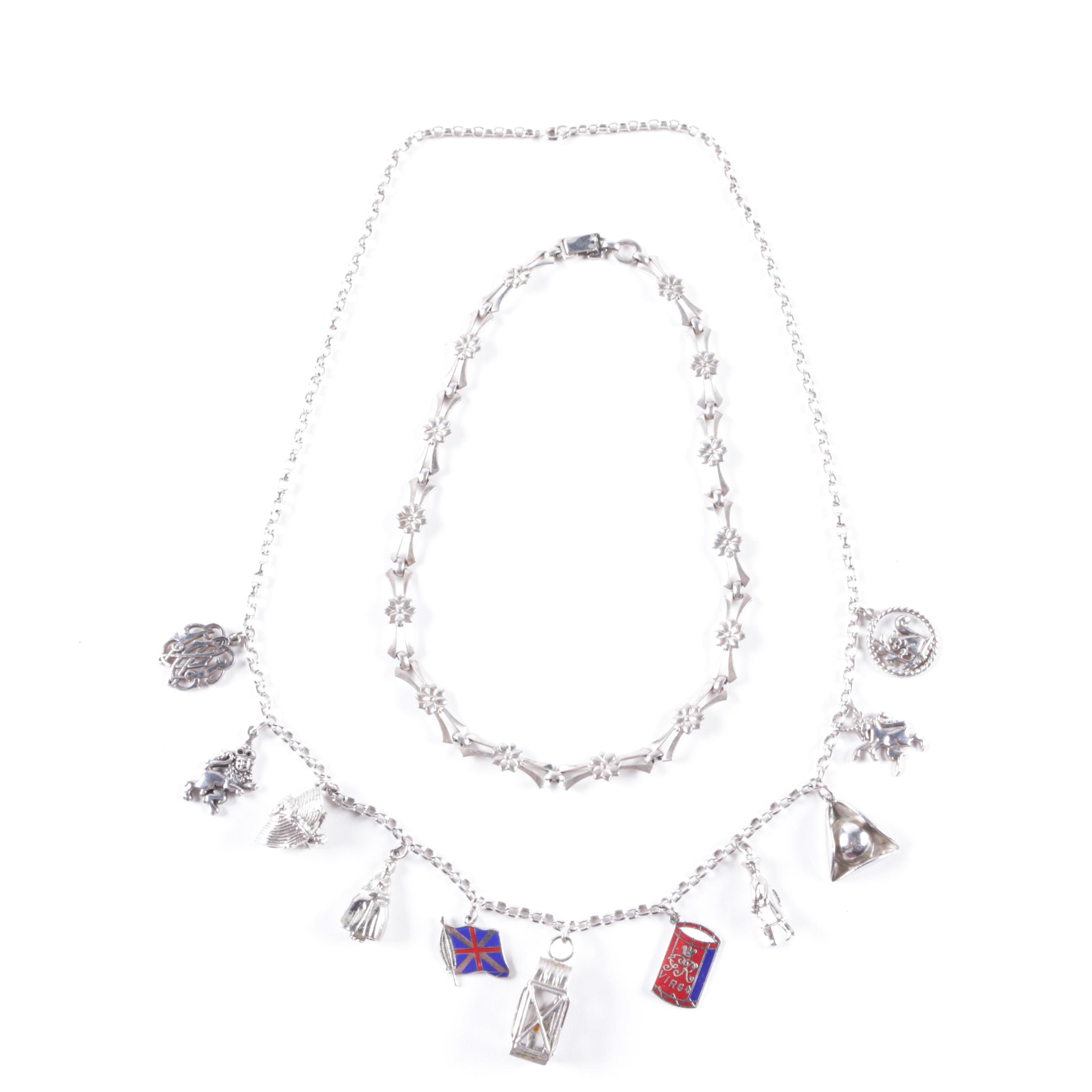 Selection of Two Sterling Silver Necklaces