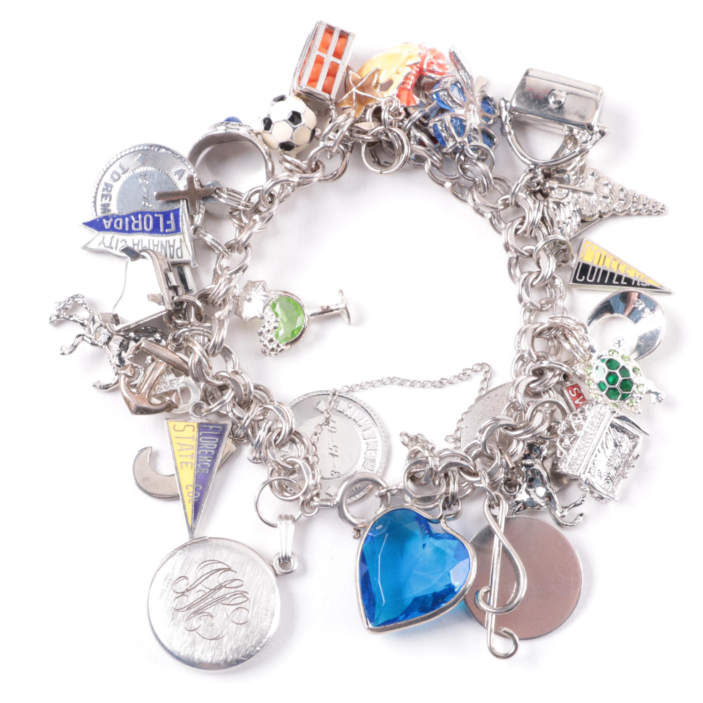 Sterling Silver Charm Bracelet