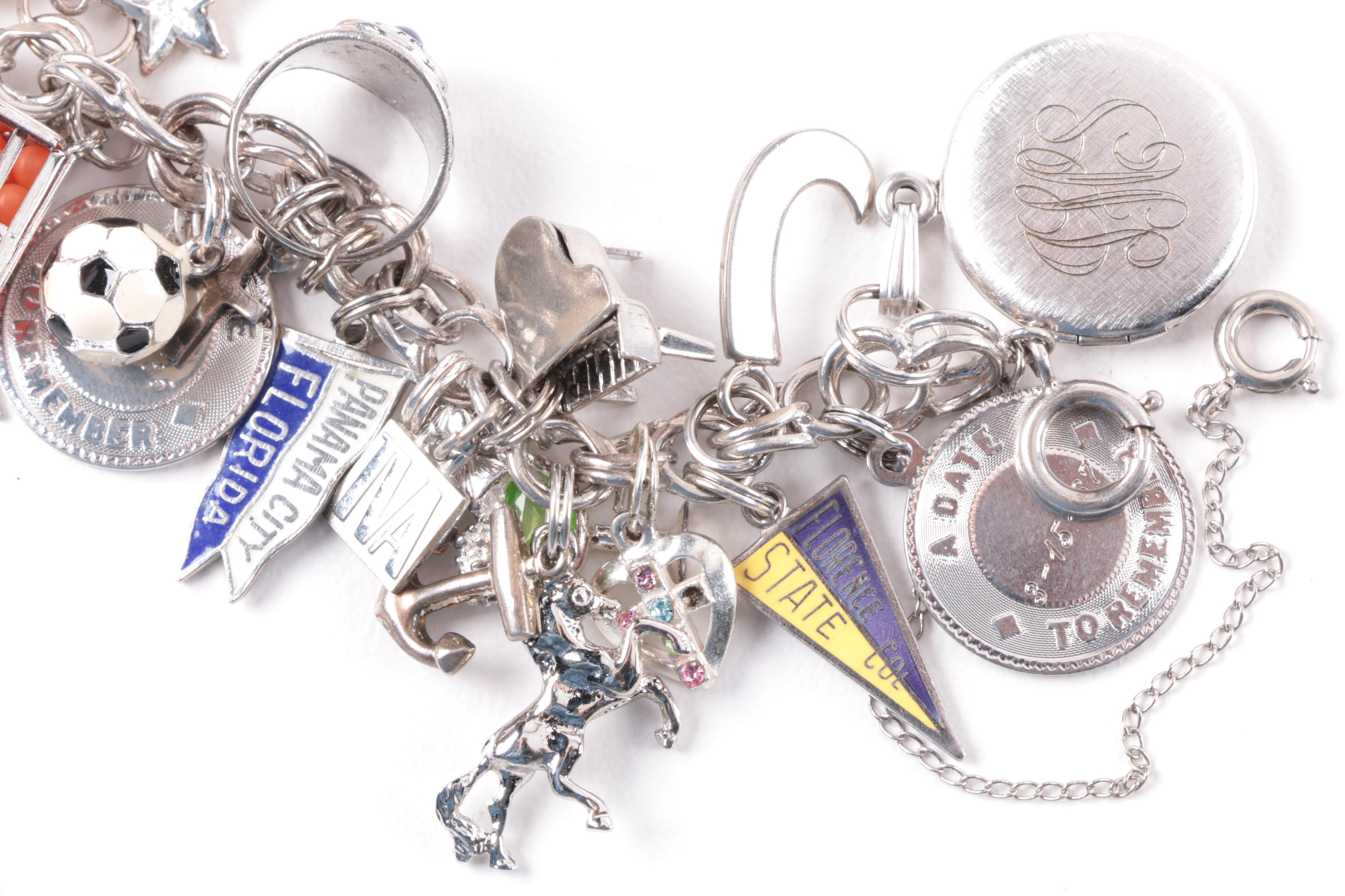 Sterling Silver Charm Bracelet