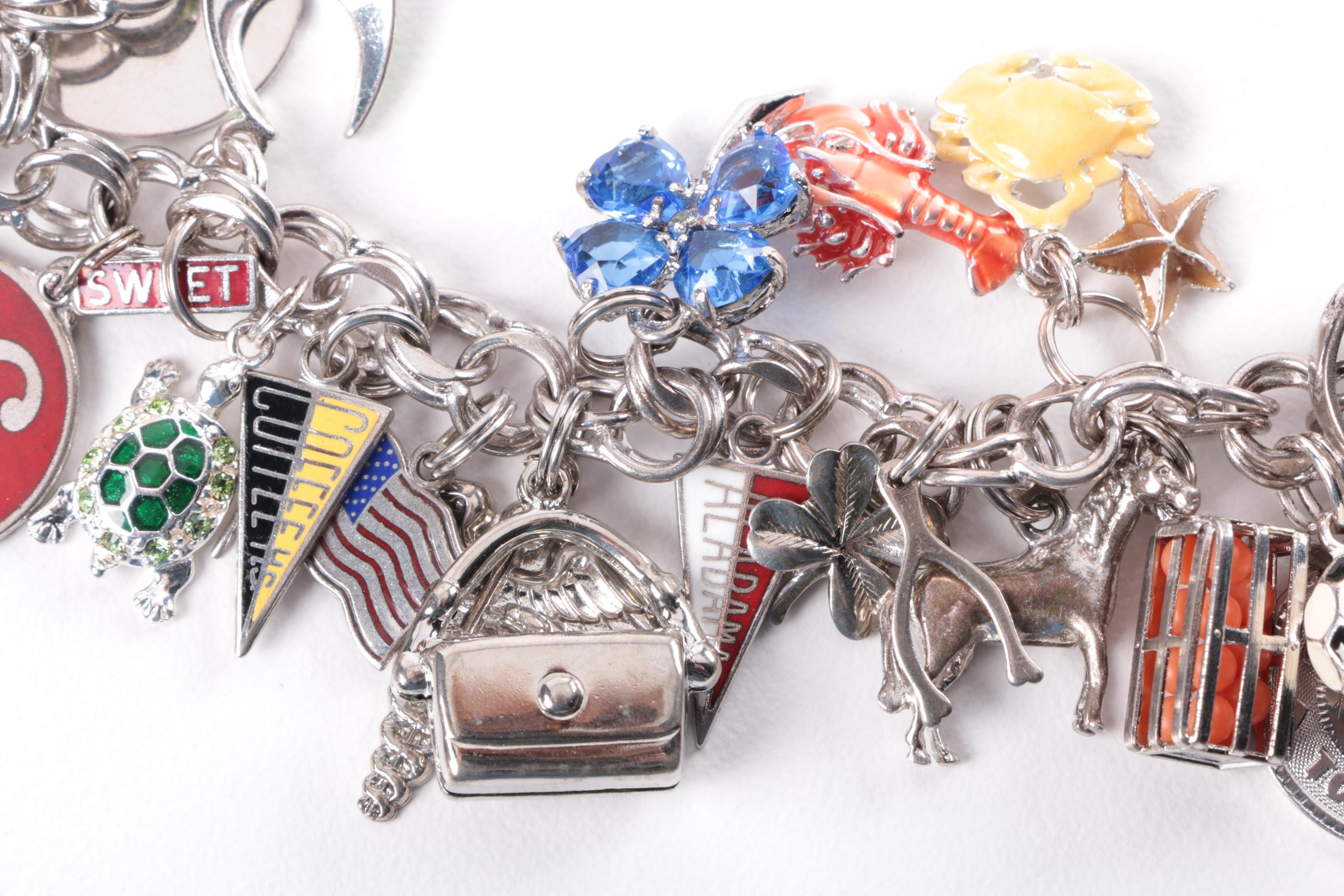 Sterling Silver Charm Bracelet