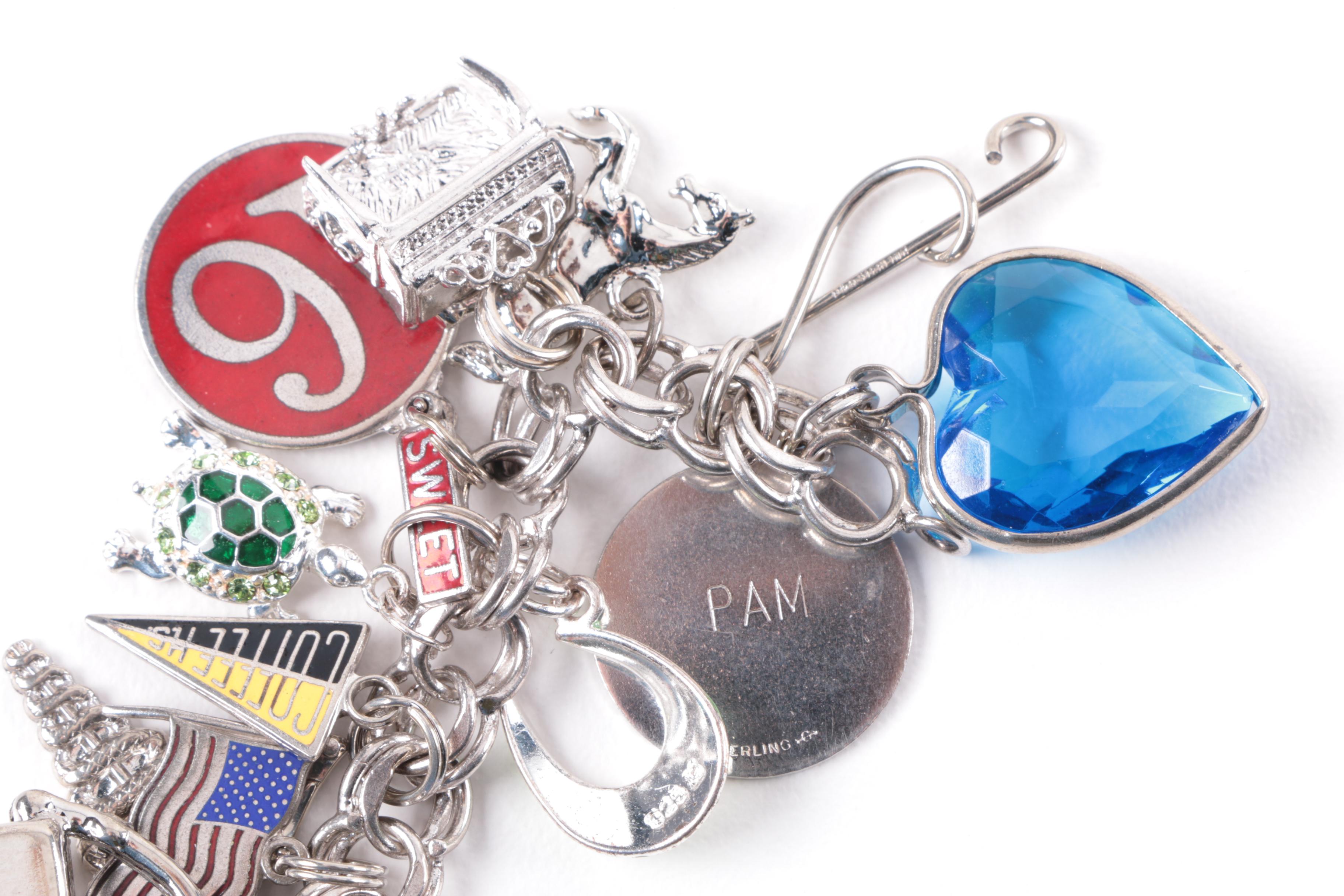 Sterling Silver Charm Bracelet