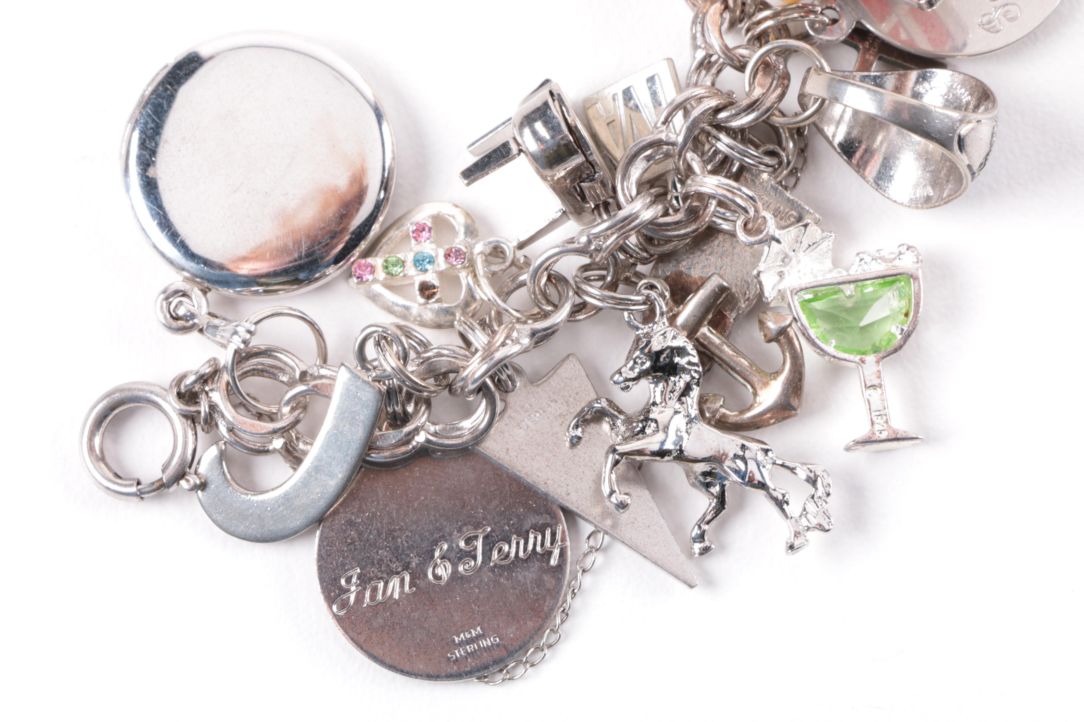 Sterling Silver Charm Bracelet