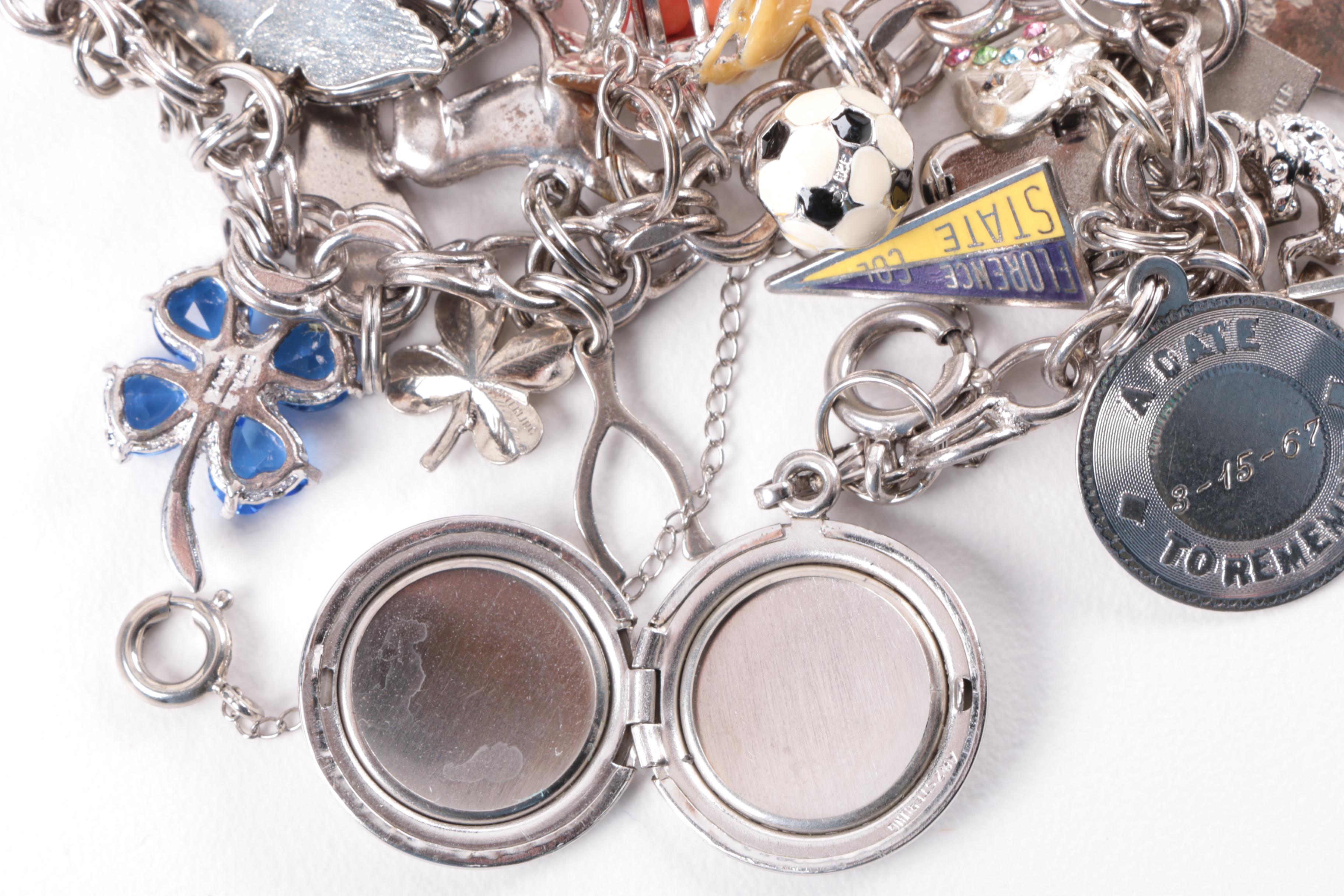 Sterling Silver Charm Bracelet