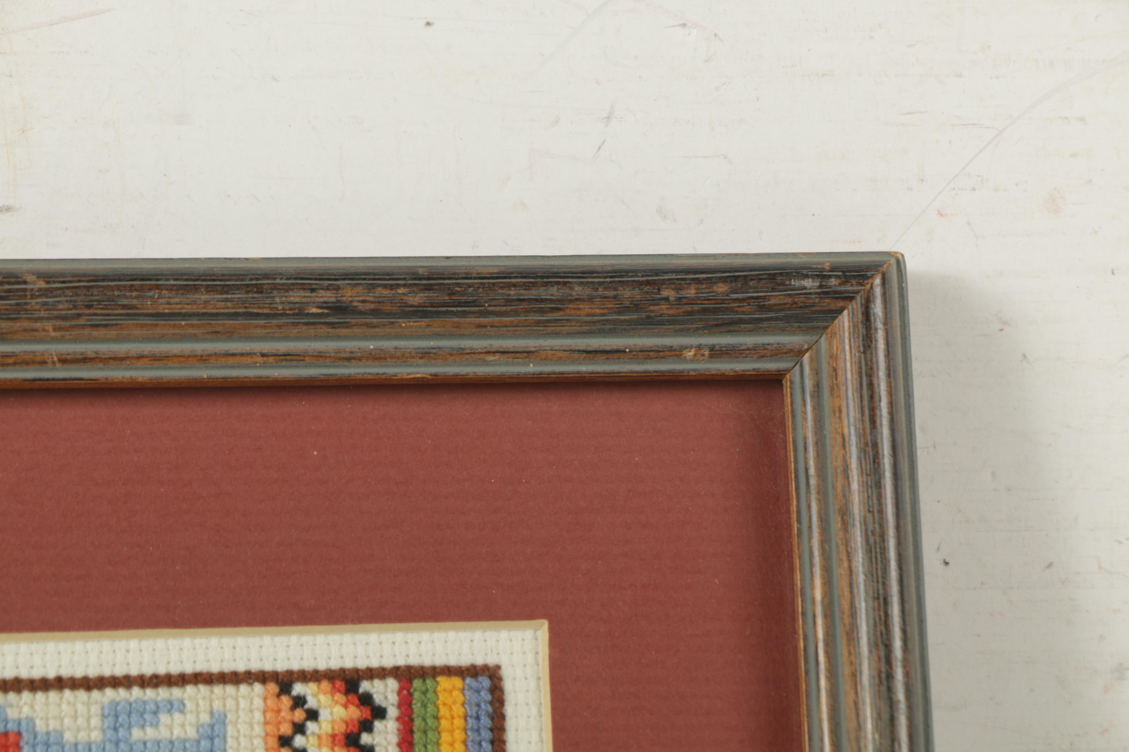 Cross-Stitch Embroidery with Native American Theme