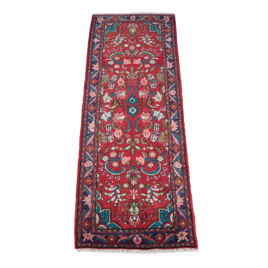 Hand-Knotted Persian Lilihan Wool Carpet Runner