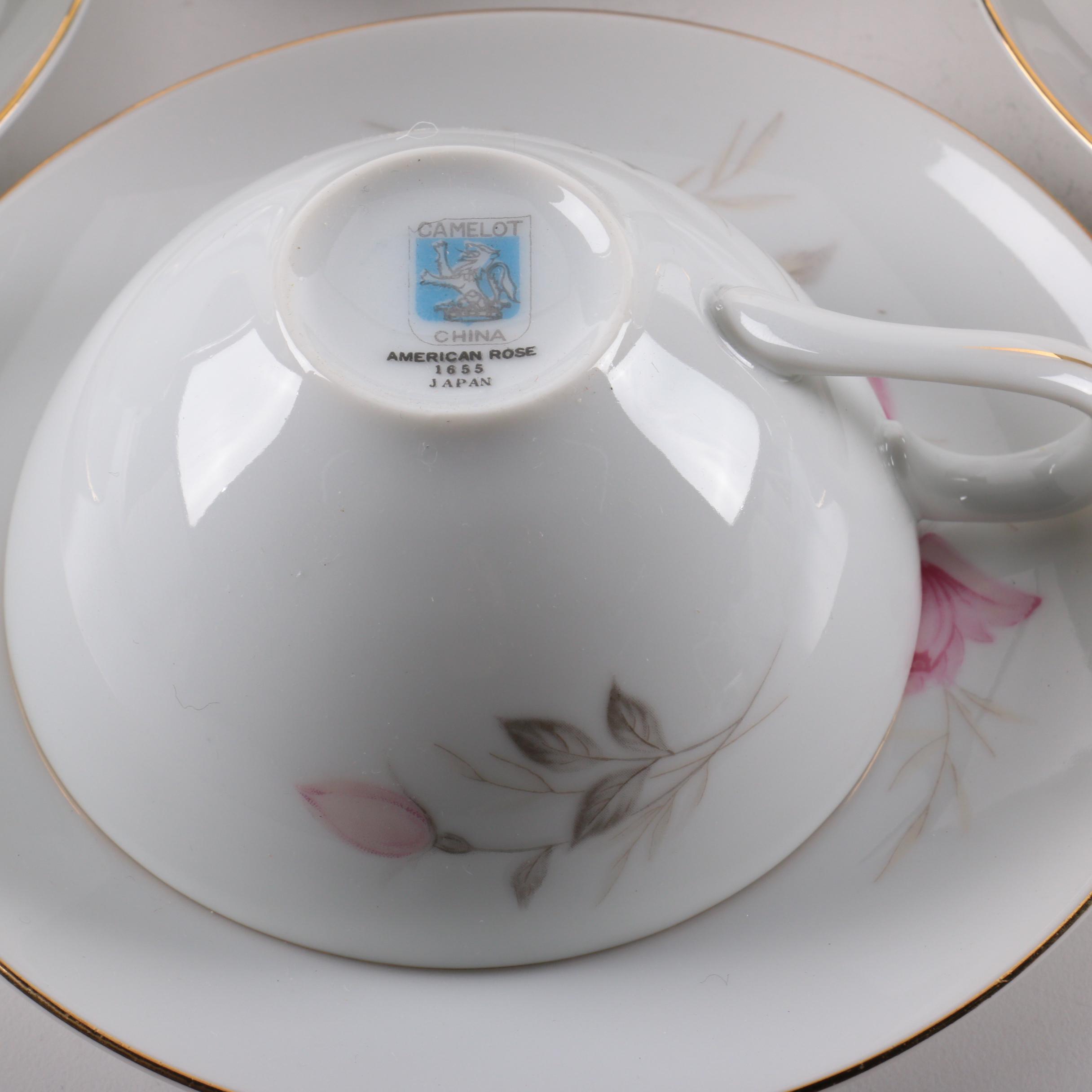 Camelot "American Rose" China Dinner Service