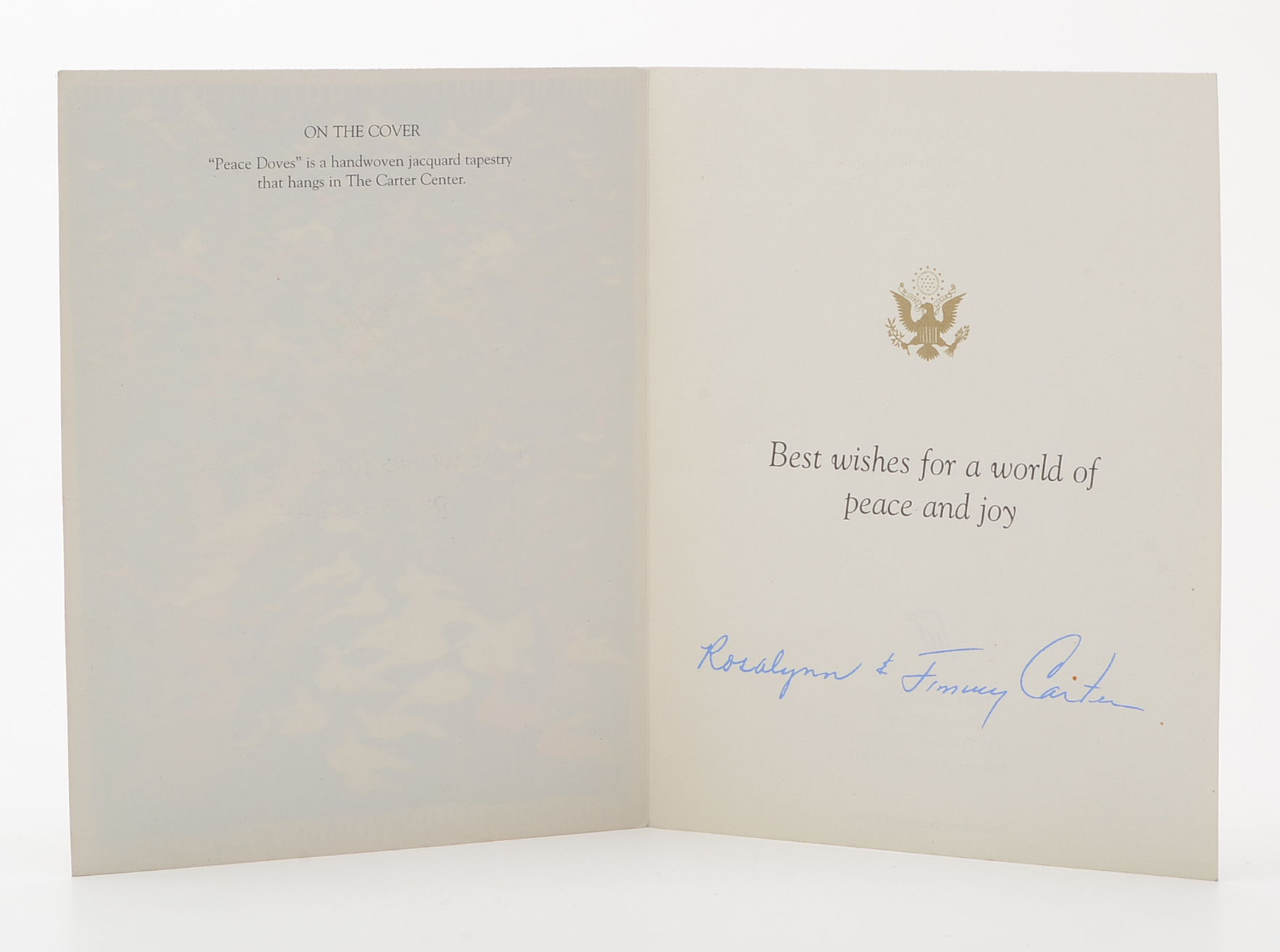 Christmas Card from President Jimmy Carter and Rosalyn Carter