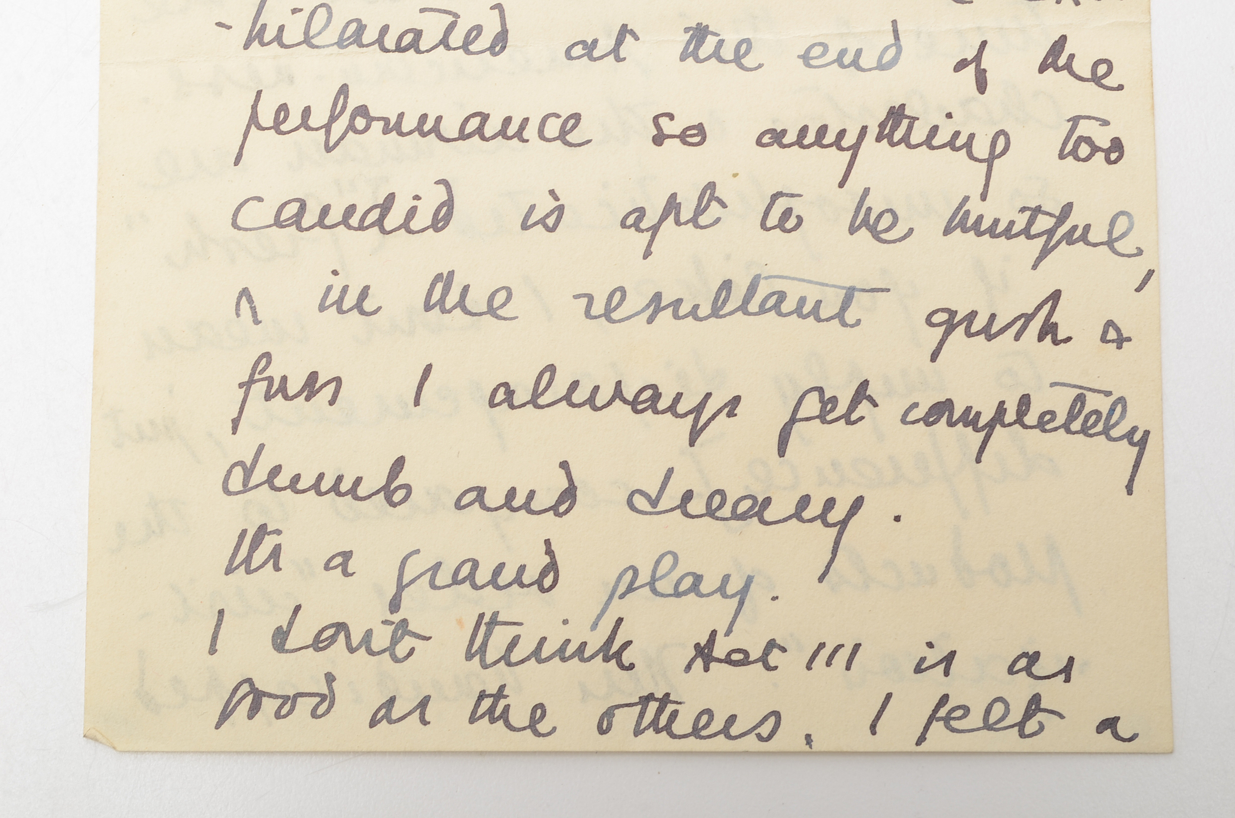 1940 Letter from Tyrone Guthrie to Herbert Marshall