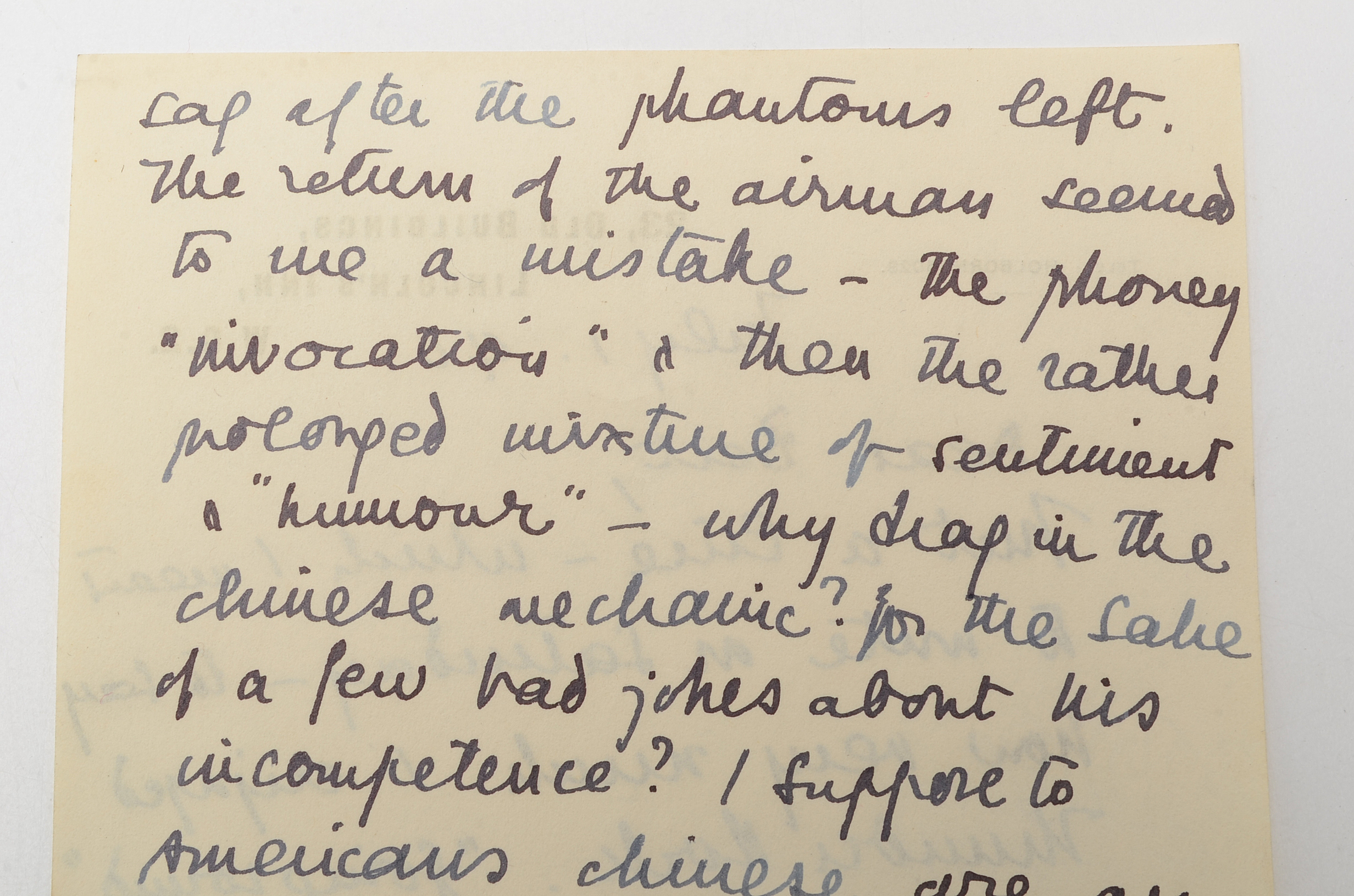 1940 Letter from Tyrone Guthrie to Herbert Marshall