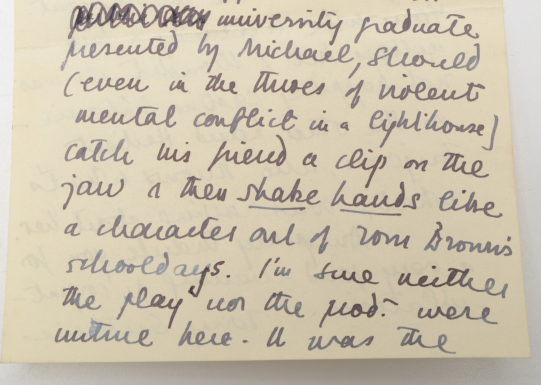 1940 Letter from Tyrone Guthrie to Herbert Marshall
