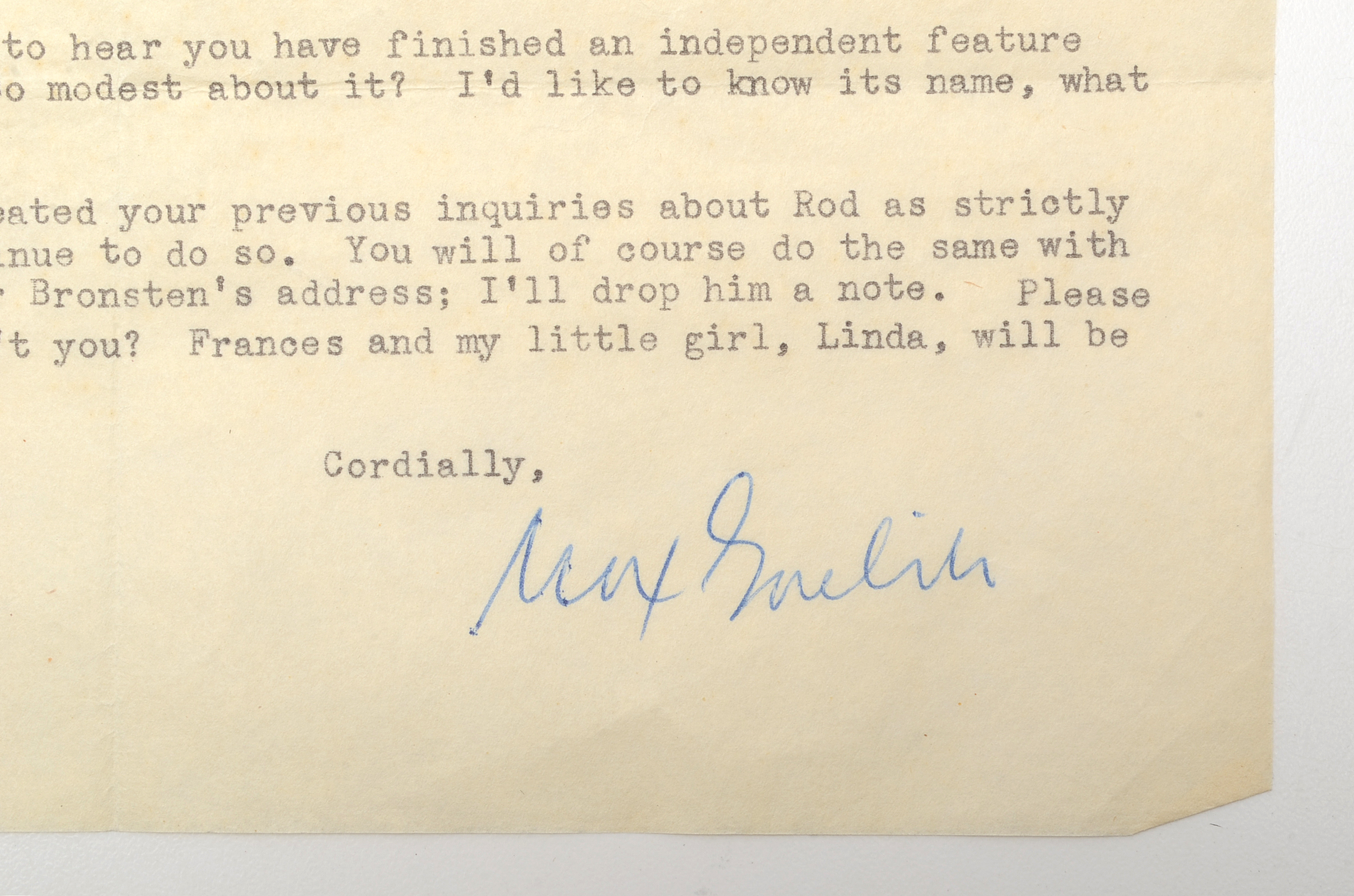 Three Letters From Modecai Gorelik Circa 1940