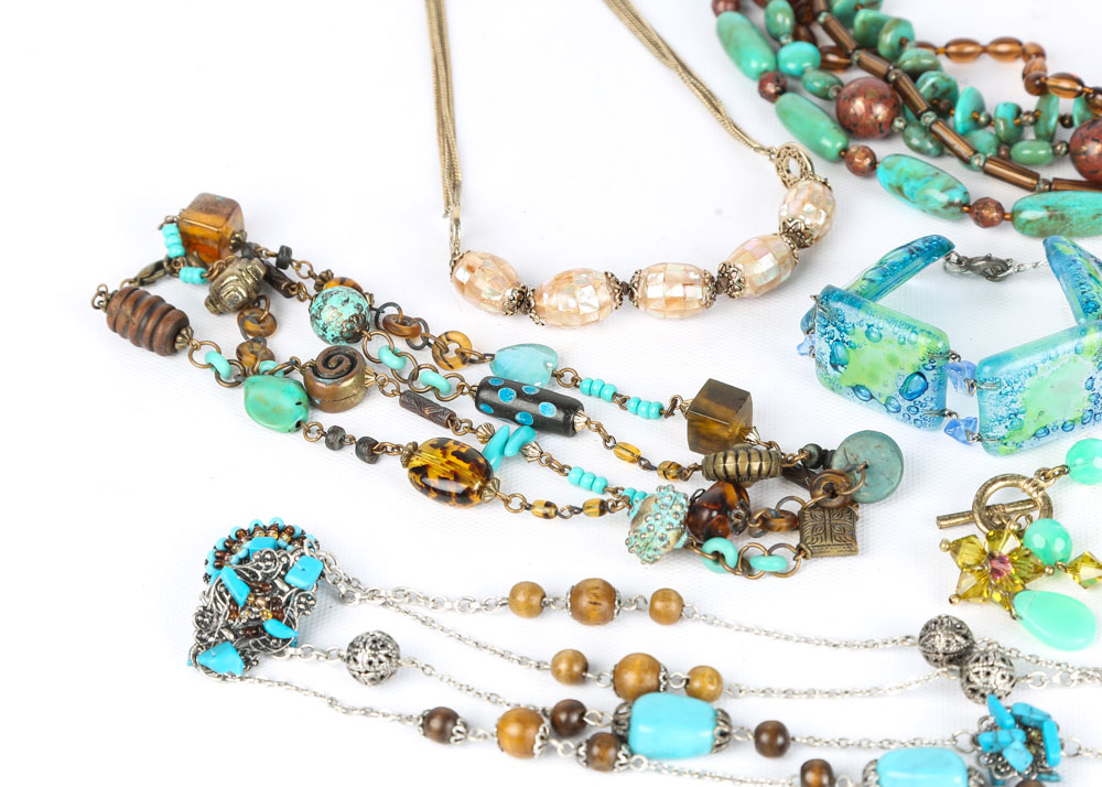 Beaded Necklace and Bracelet Assortment