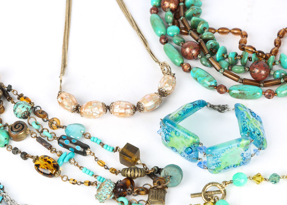 Beaded Necklace and Bracelet Assortment