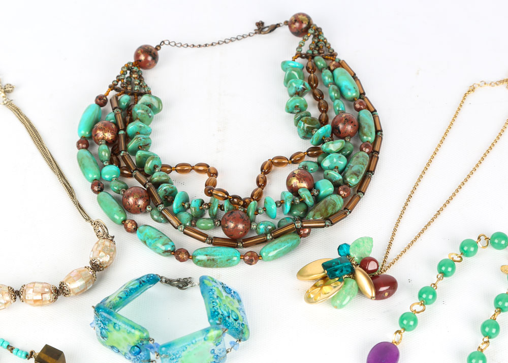 Beaded Necklace and Bracelet Assortment