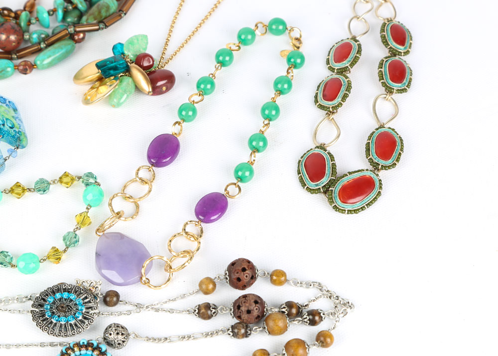 Beaded Necklace and Bracelet Assortment