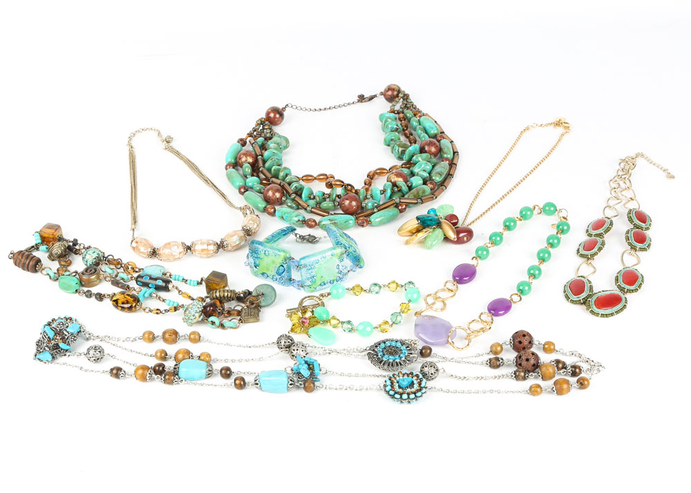 Beaded Necklace and Bracelet Assortment