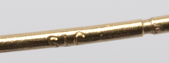 Three Pairs of 10K Yellow Gold Stud Earrings