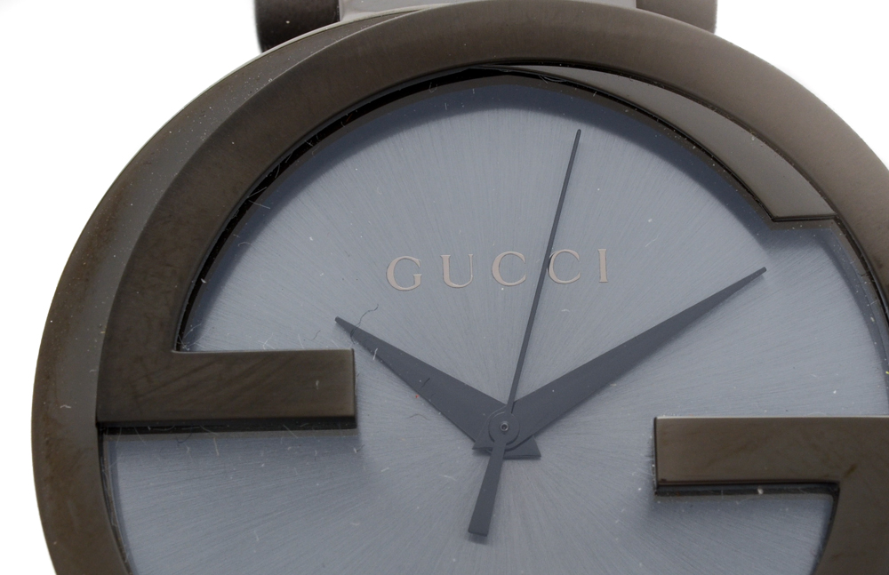 Gucci Watch with Interlocking Logo Bezel