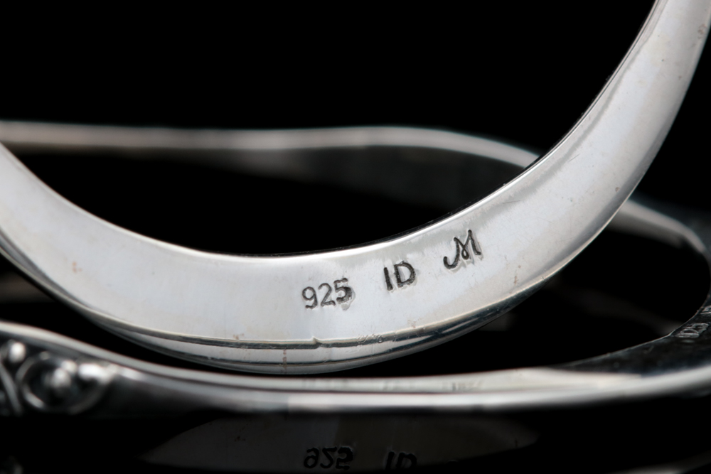 Robert Manse Sterling Silver Elongated Open Hoop Earrings