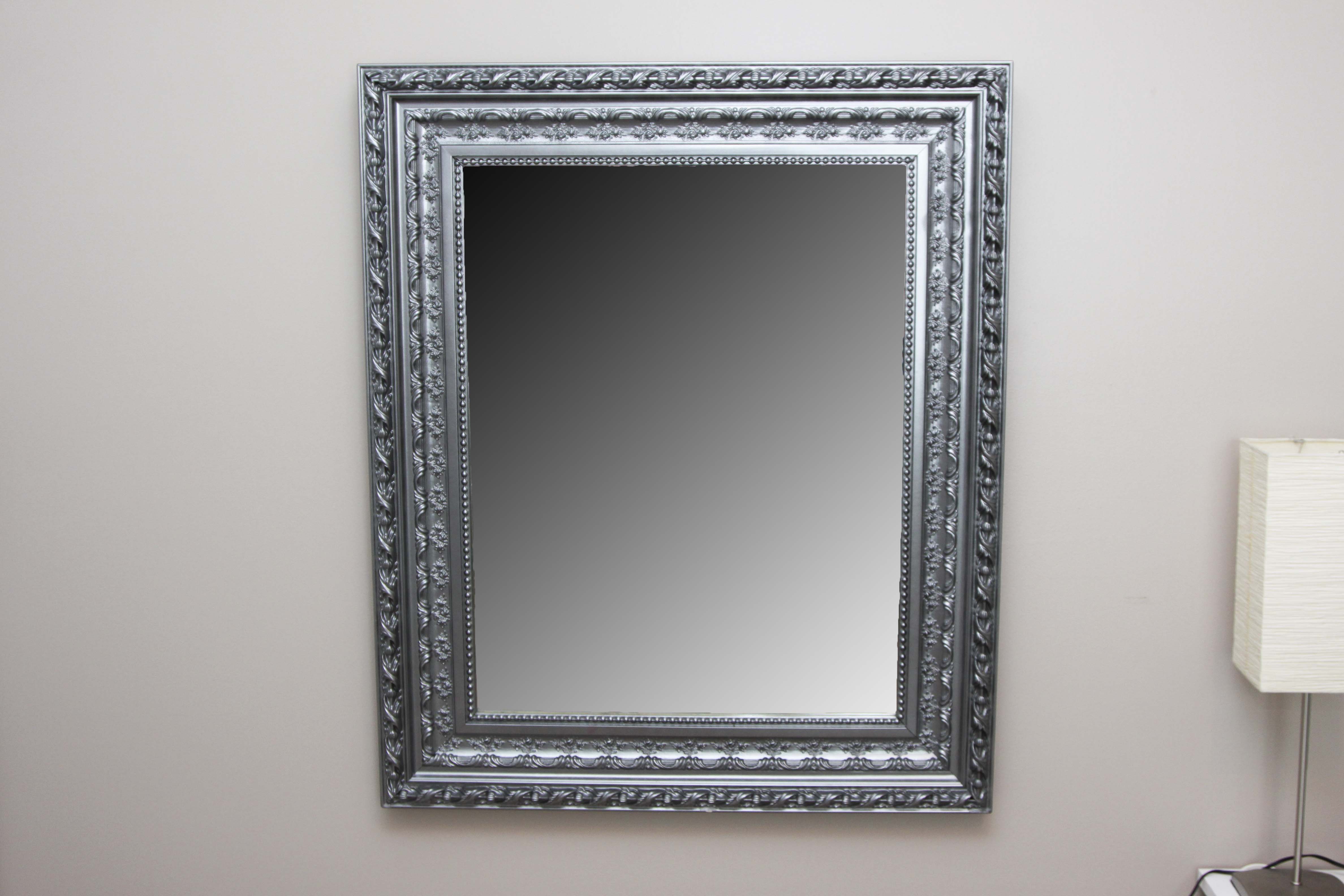 Framed Silver Wall Mirror