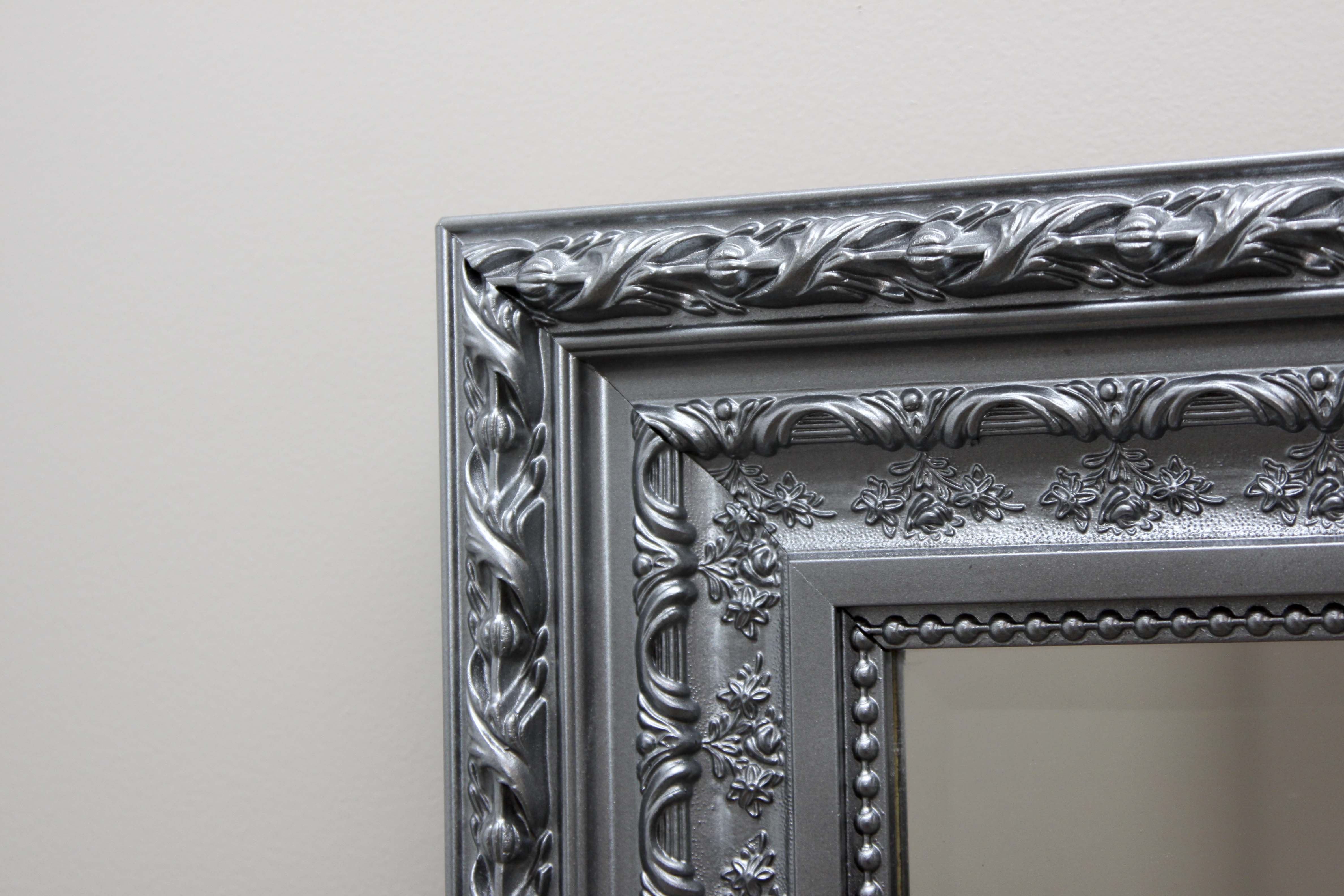 Framed Silver Wall Mirror