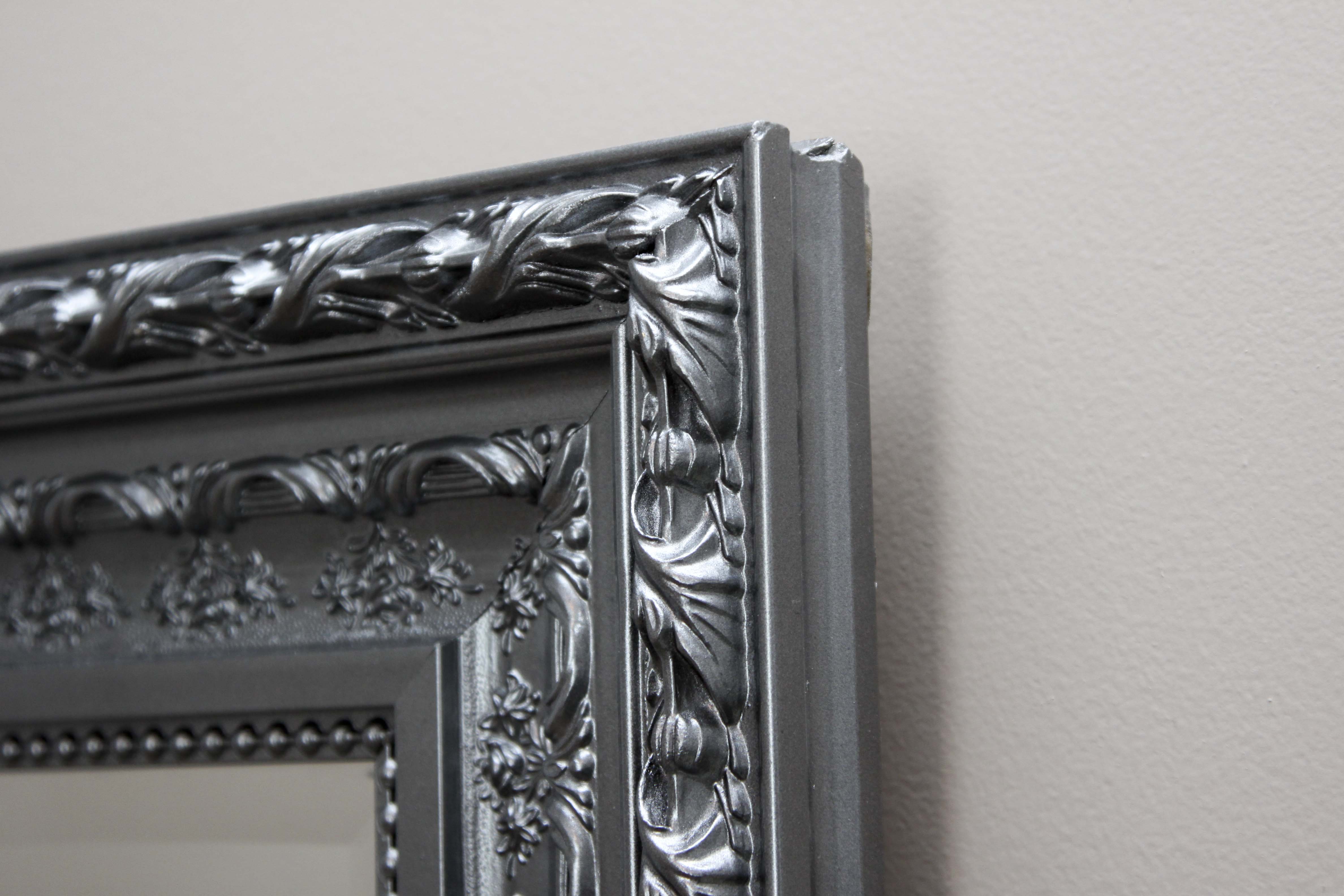 Framed Silver Wall Mirror