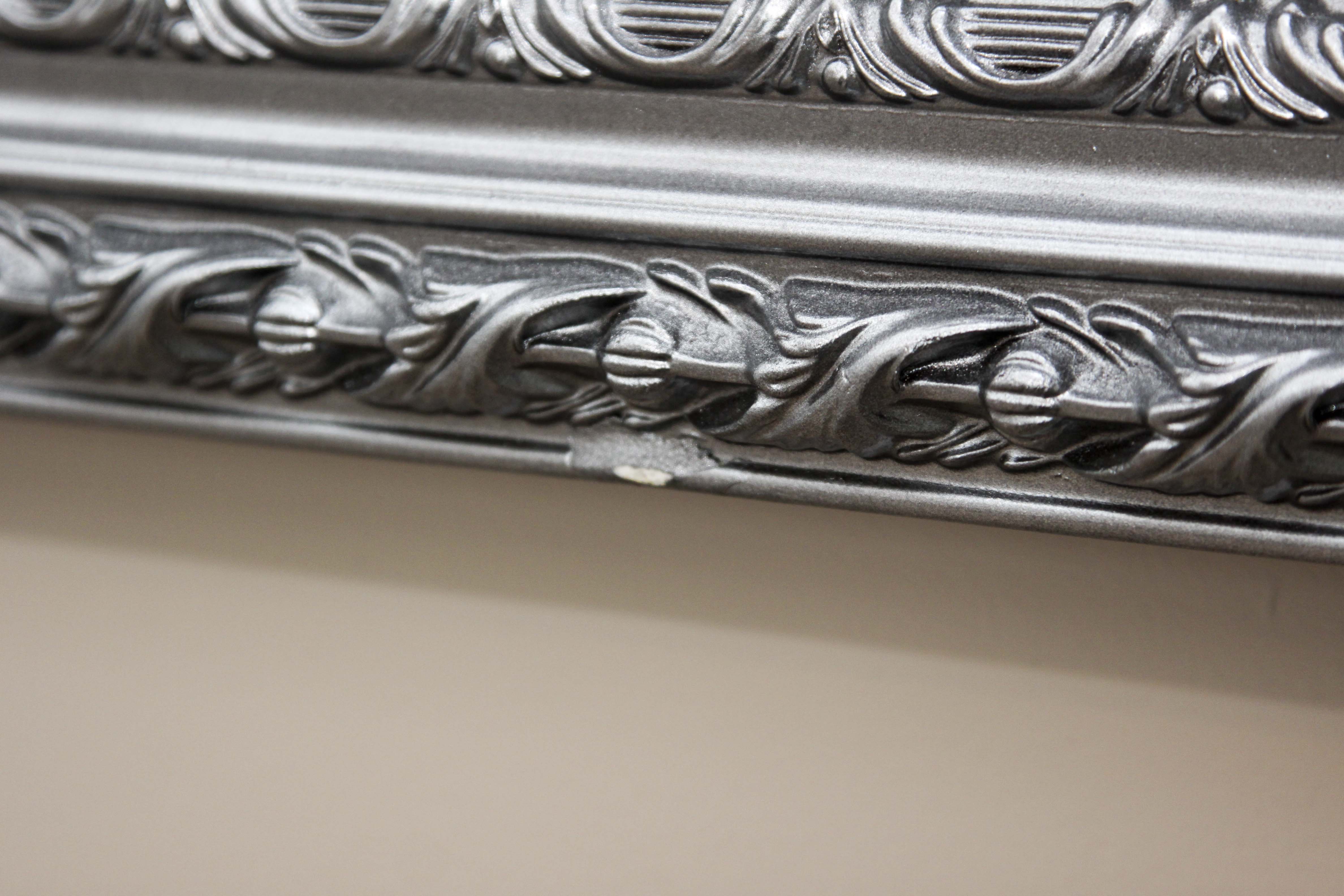 Framed Silver Wall Mirror