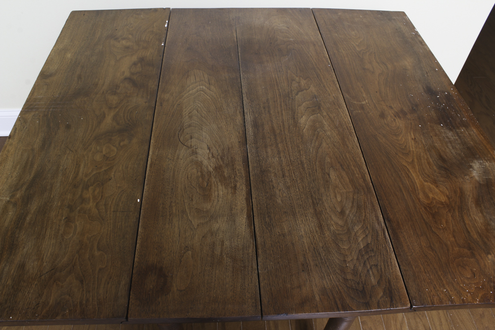 Antique Walnut Drop-Leaf Dining Table