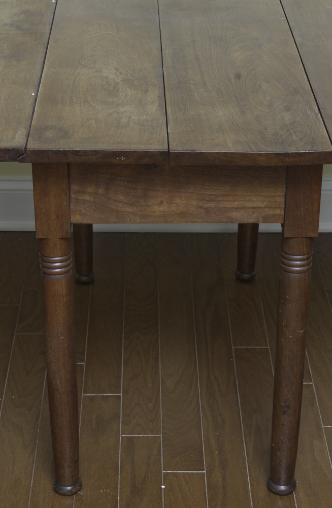 Antique Walnut Drop-Leaf Dining Table