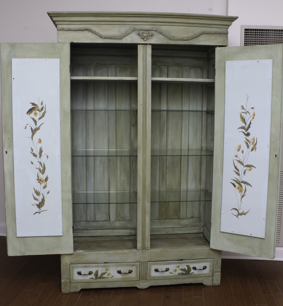 Victorian Wardrobe with Hand-Painted Alterations
