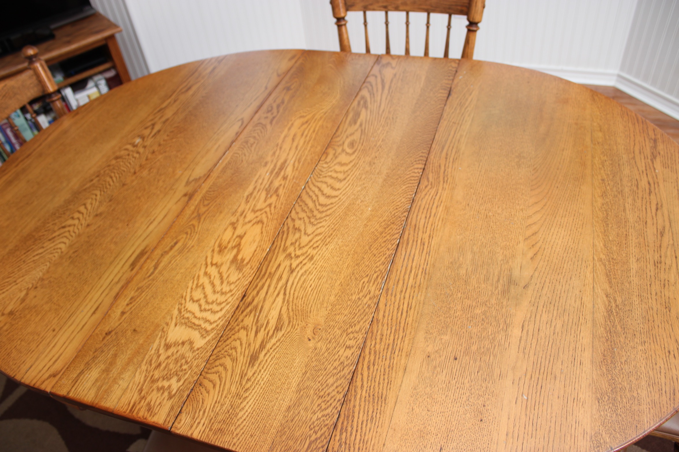 Oak Dining Table and Chairs by Dinaire