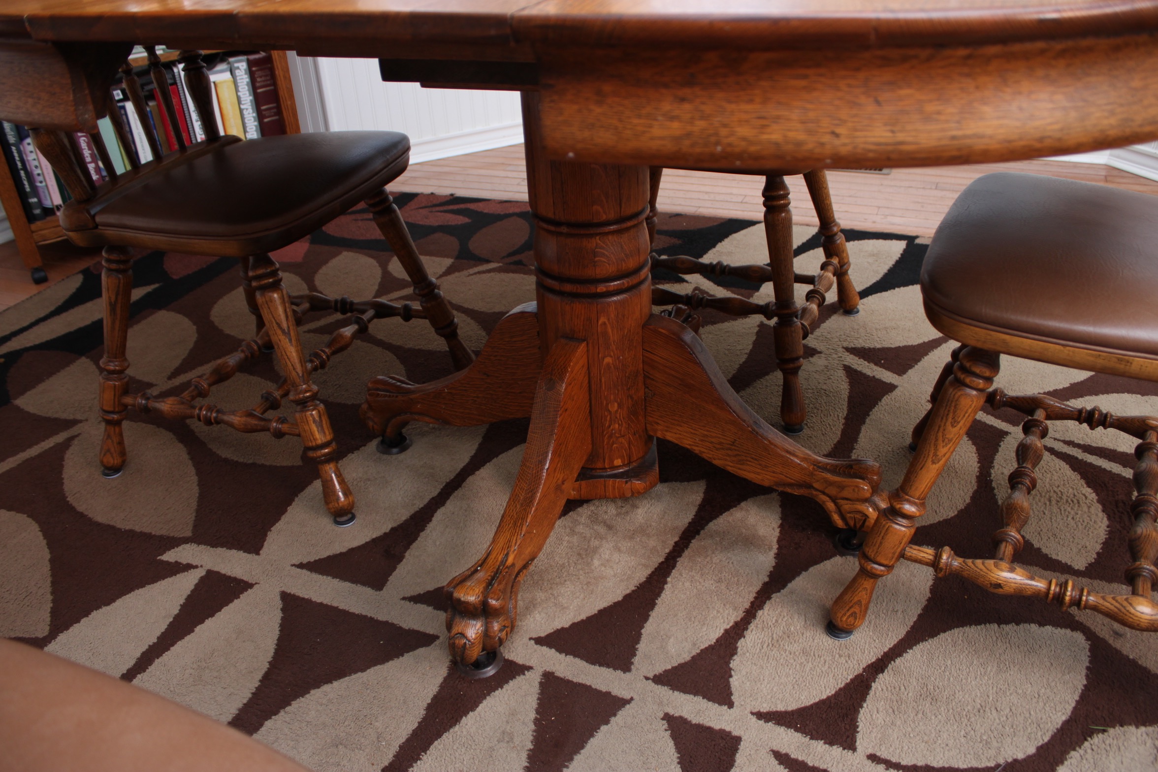 Oak Dining Table and Chairs by Dinaire