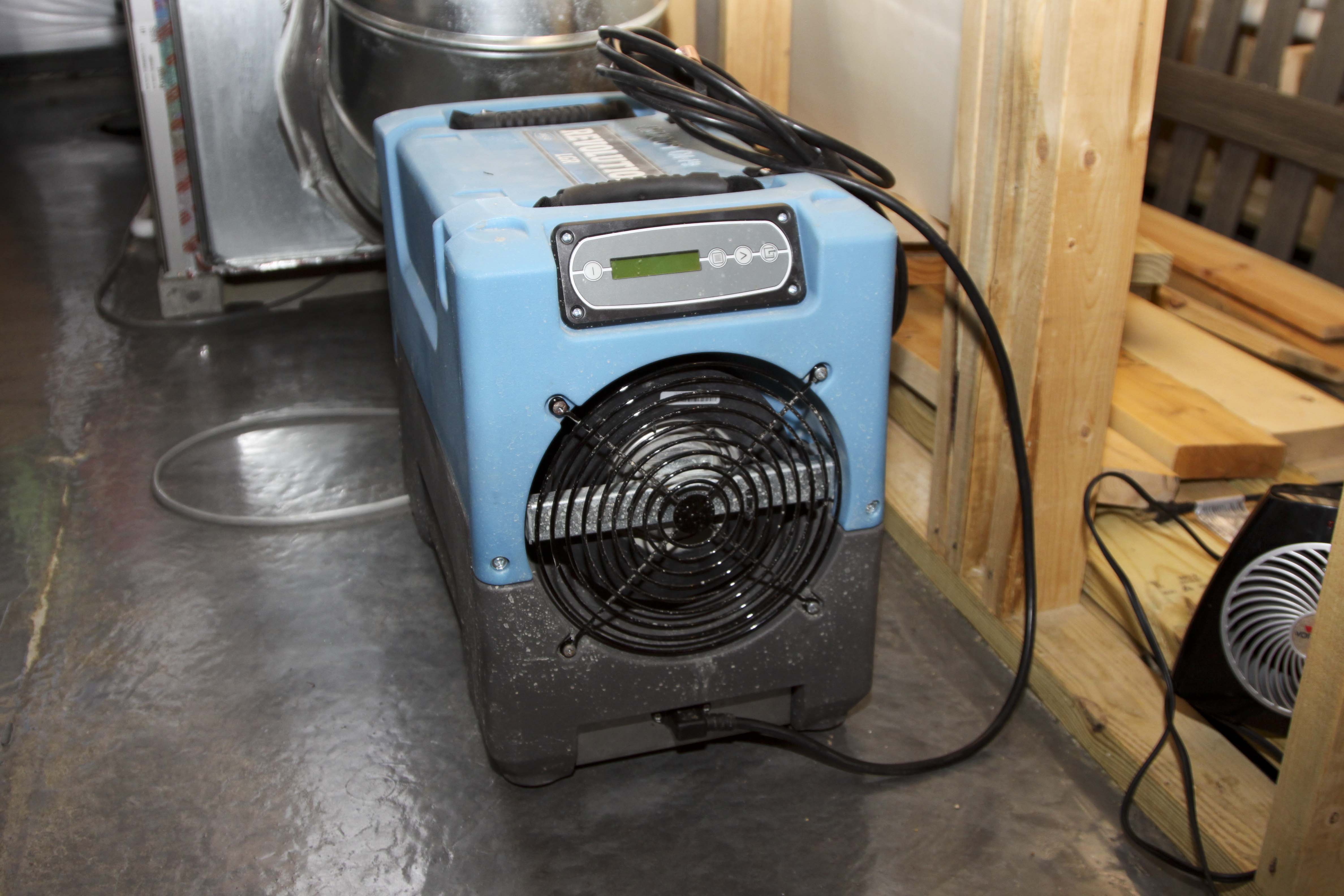 Revolution LGR Dehumidifier and Two Fans