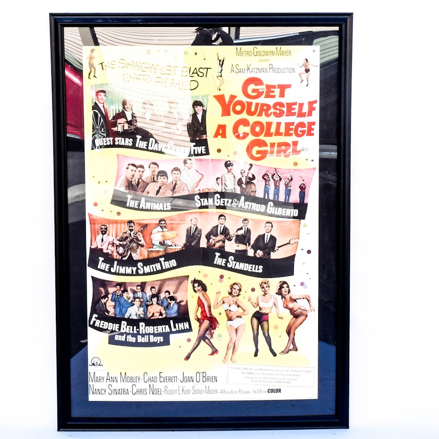Vintage Movie Poster "Get Yourself a College Girl"