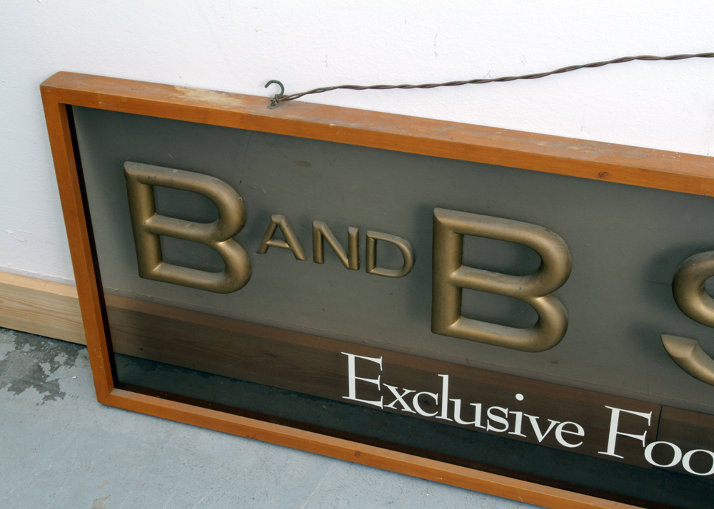 Vintage B and B Shoes Sign