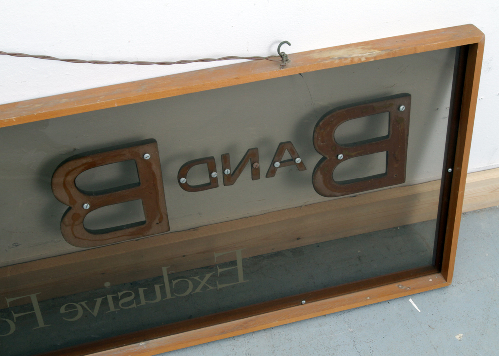 Vintage B and B Shoes Sign