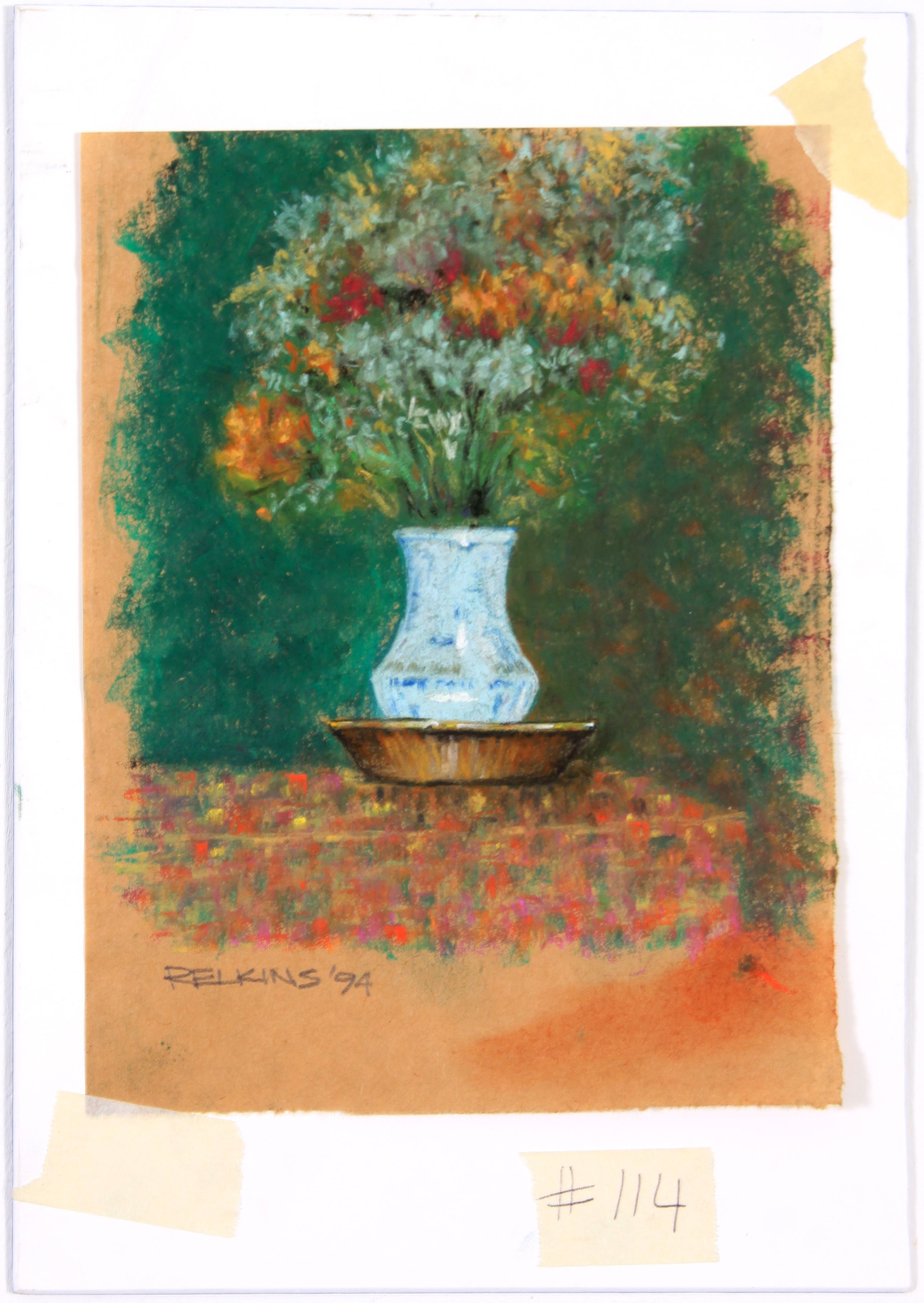 Ron Elkins Pastel of a Still Life