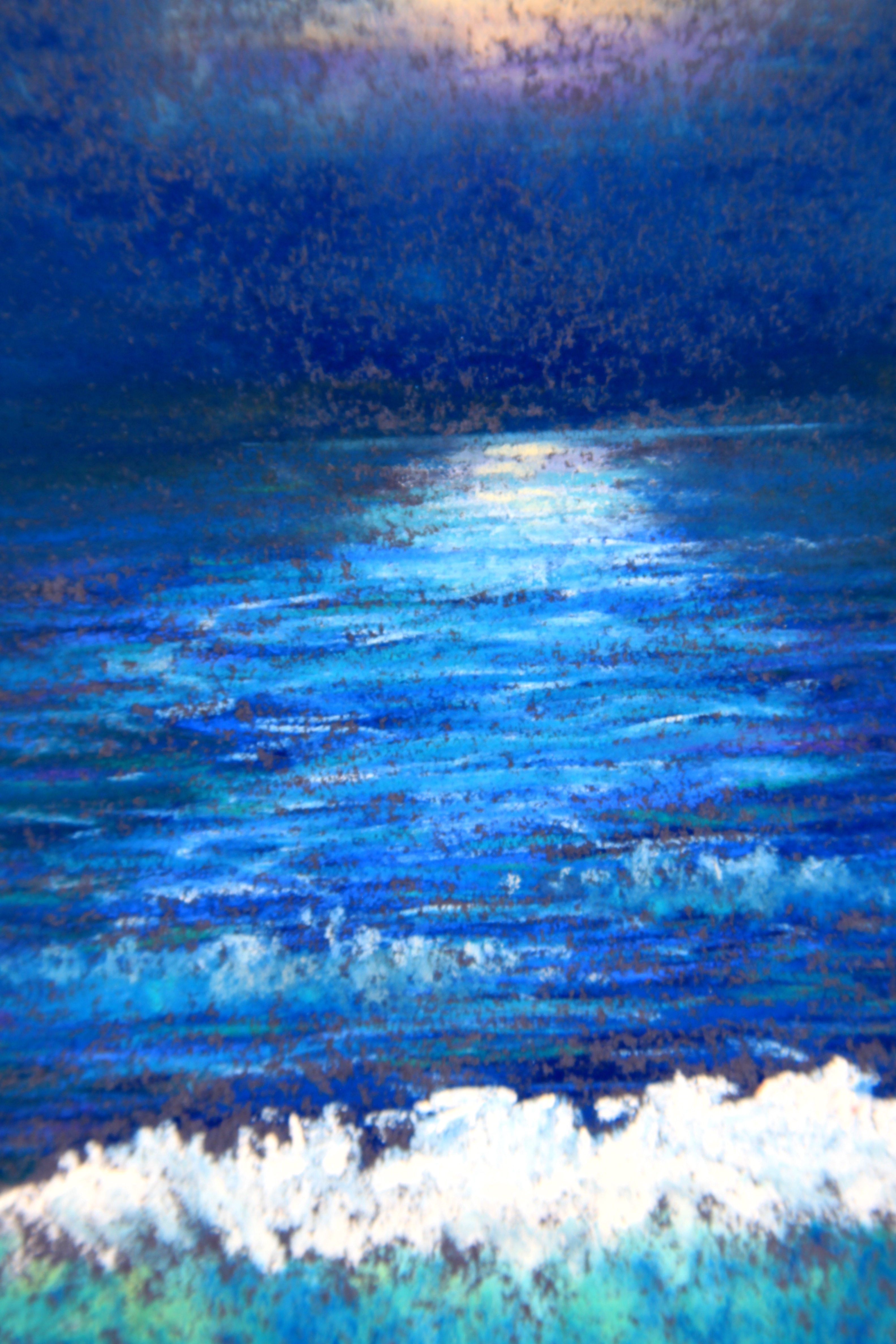 Ron Elkins Pastel of a Seascape