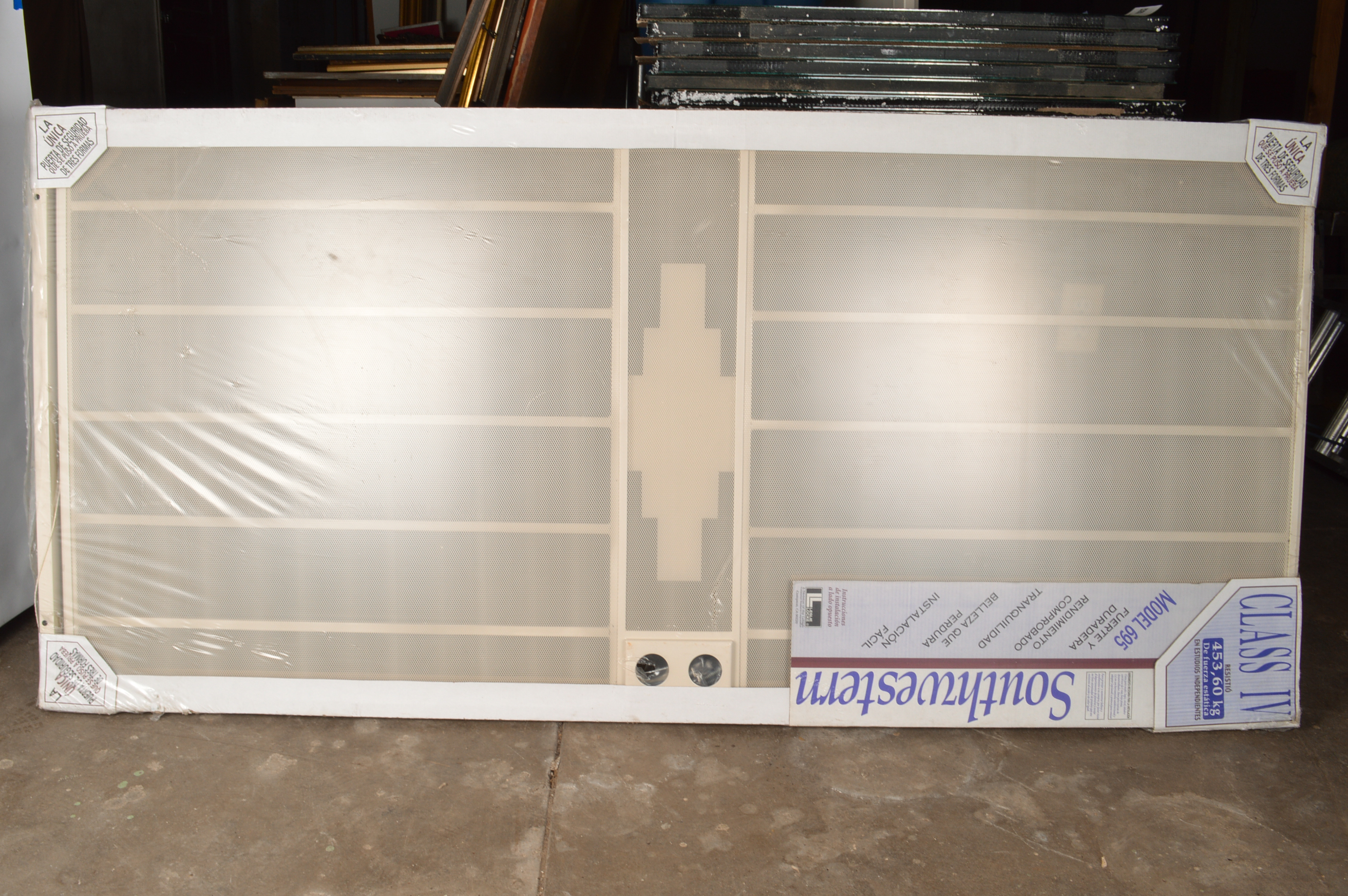 Leslie Locke Security Screen Door in Southwestern Design